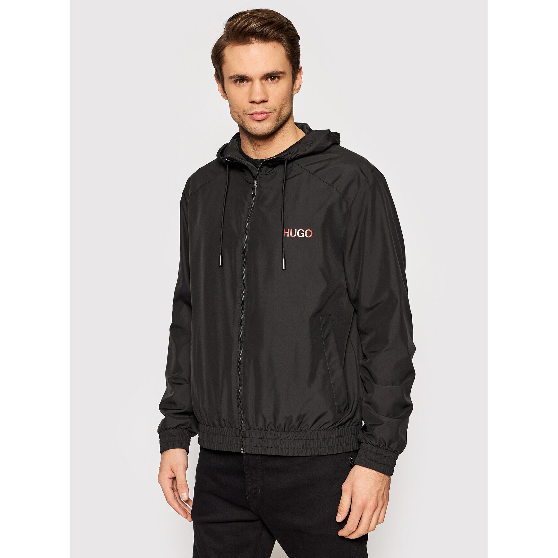 Hugo Преходно яке Benji2222 50470165 Черен Regular Fit - Pepit.bg