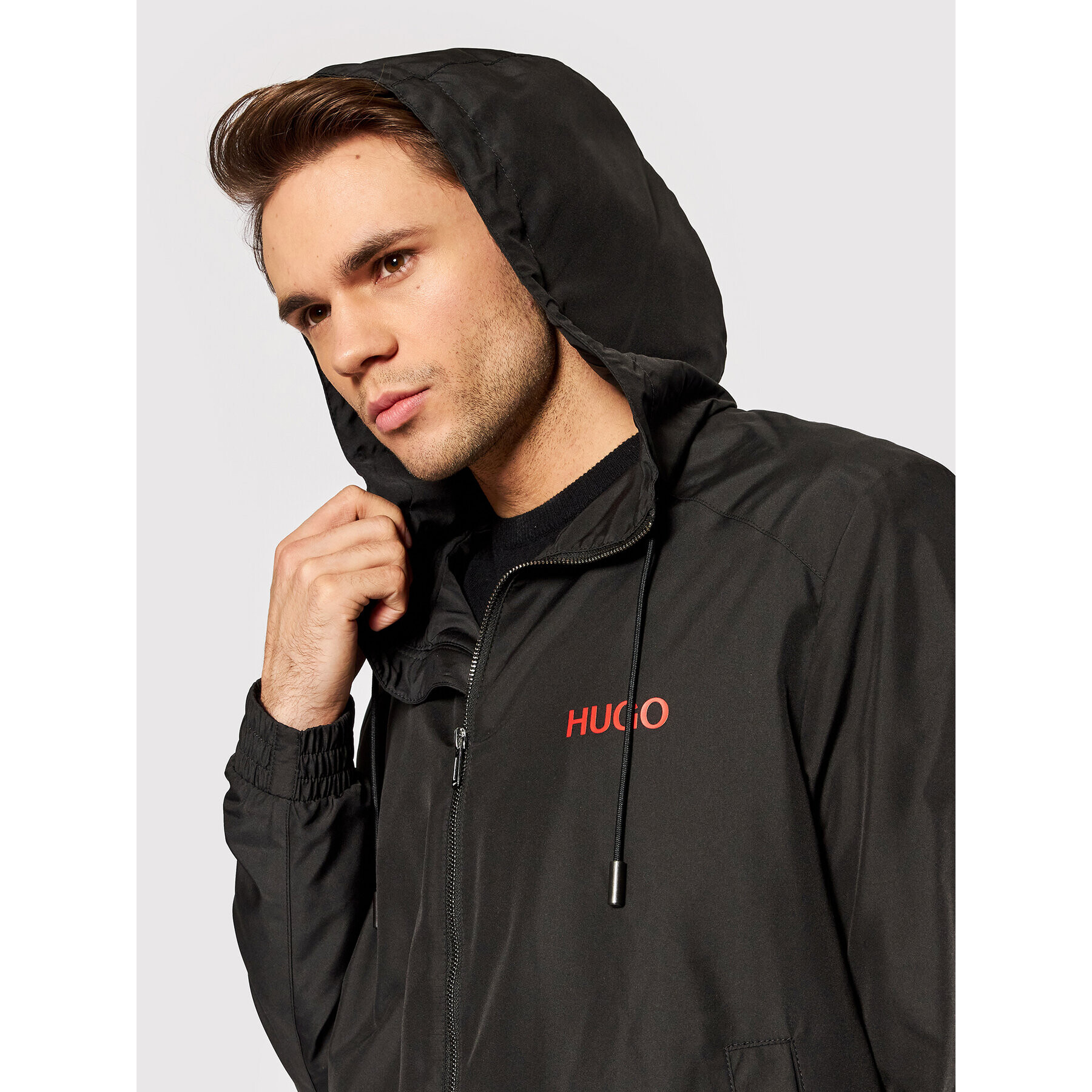 Hugo Преходно яке Benji2222 50470165 Черен Regular Fit - Pepit.bg