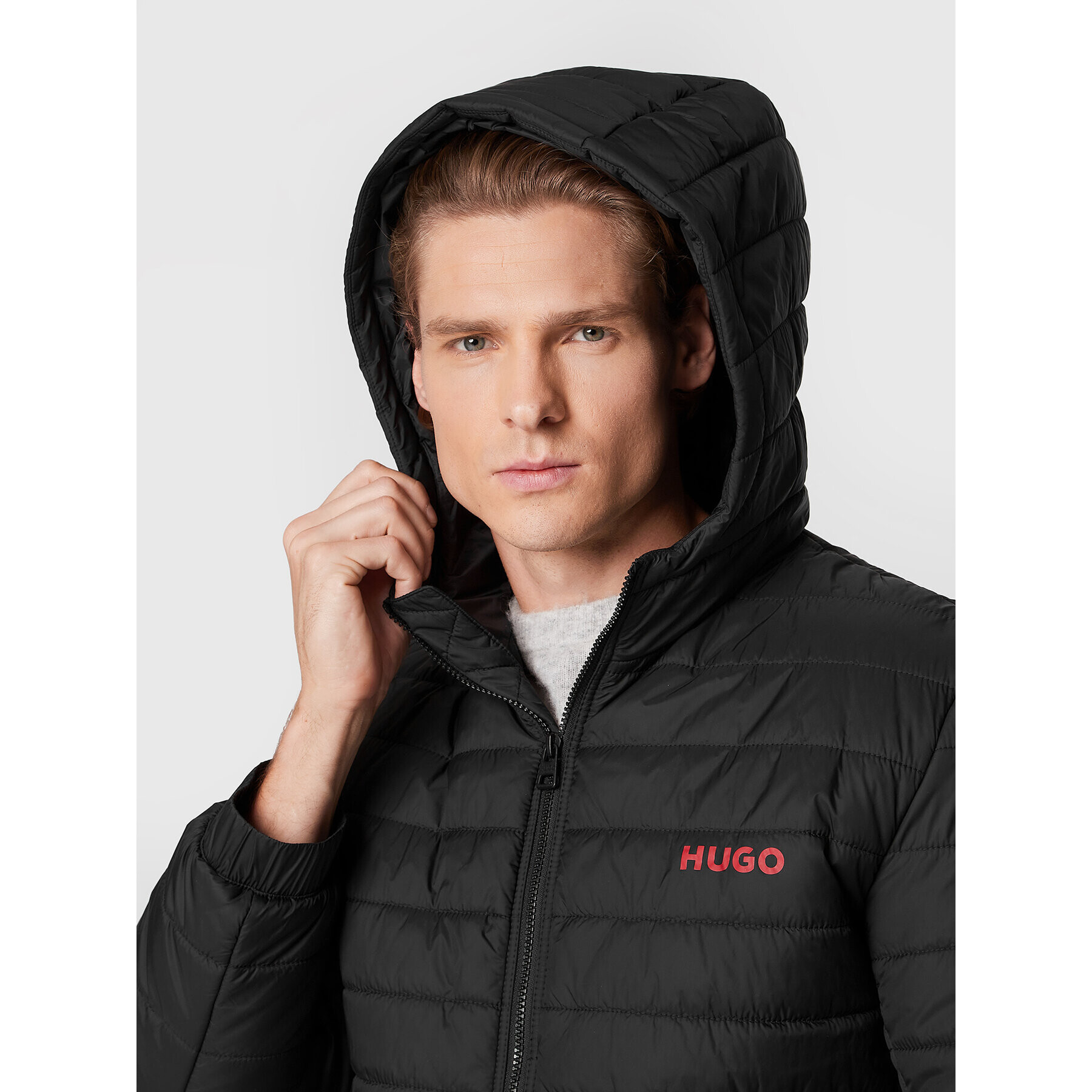 Hugo Пухено яке Bene2241 50474699 Черен Regular Fit - Pepit.bg