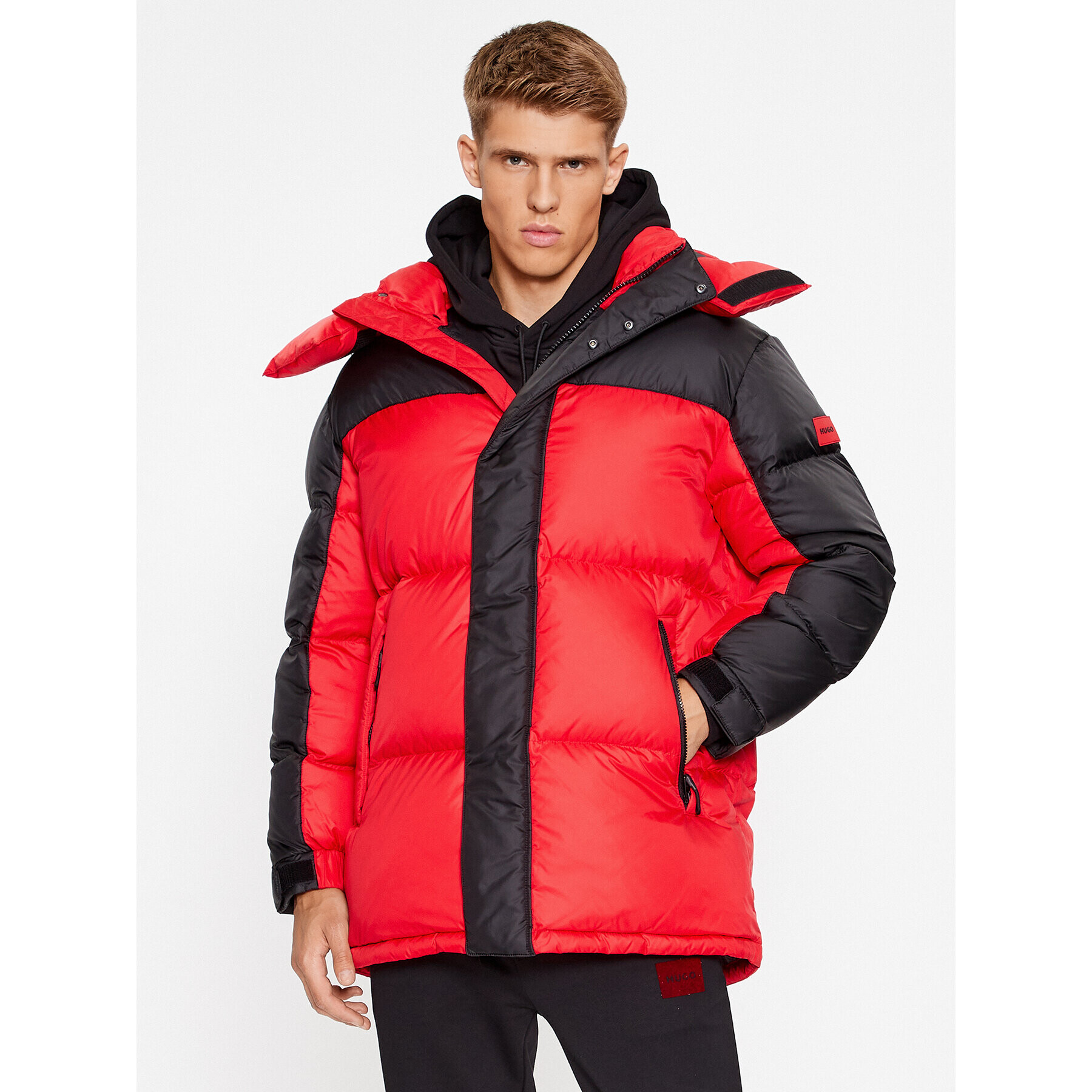 Hugo Пухено яке Melmus2341 50495811 Червен Regular Fit - Pepit.bg
