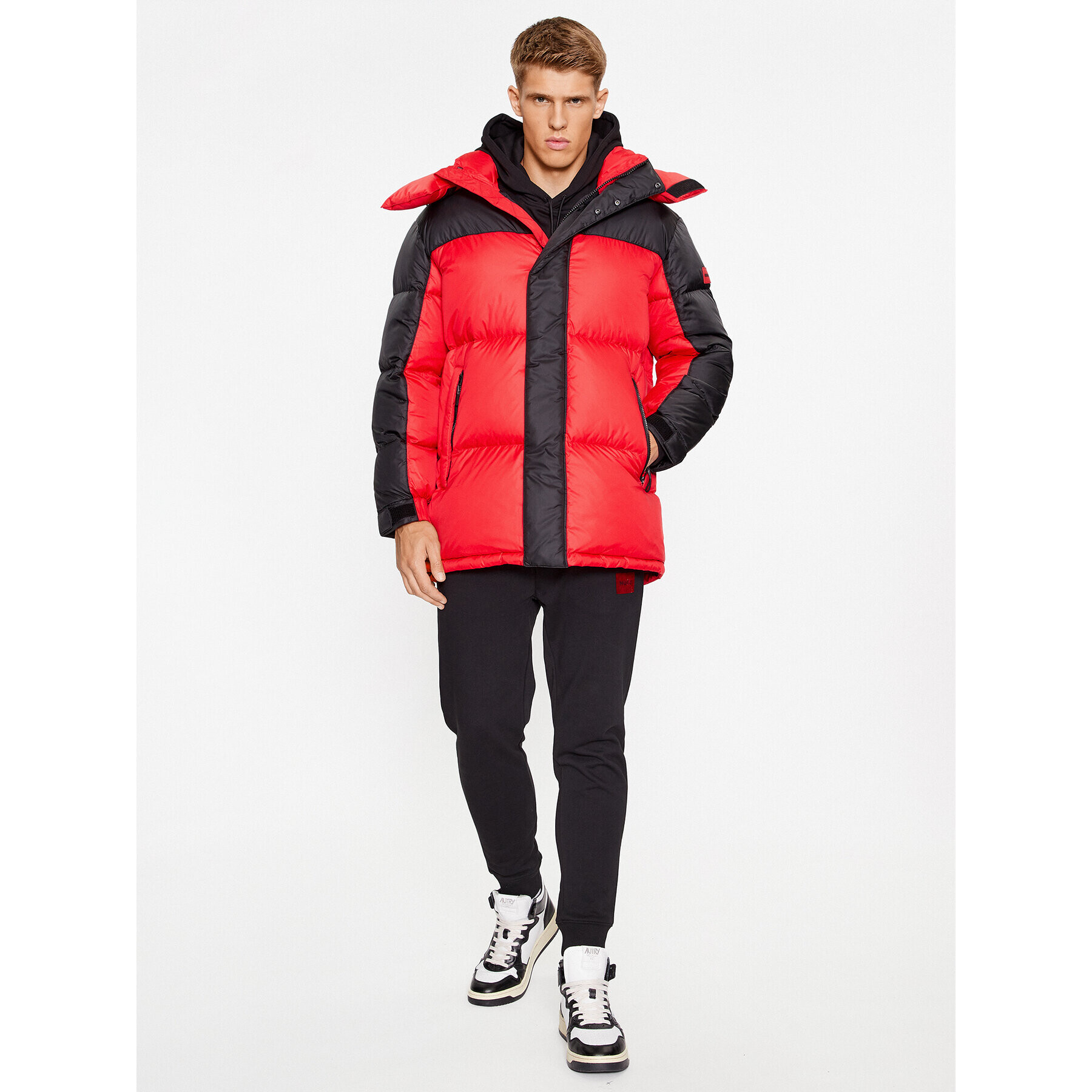 Hugo Пухено яке Melmus2341 50495811 Червен Regular Fit - Pepit.bg