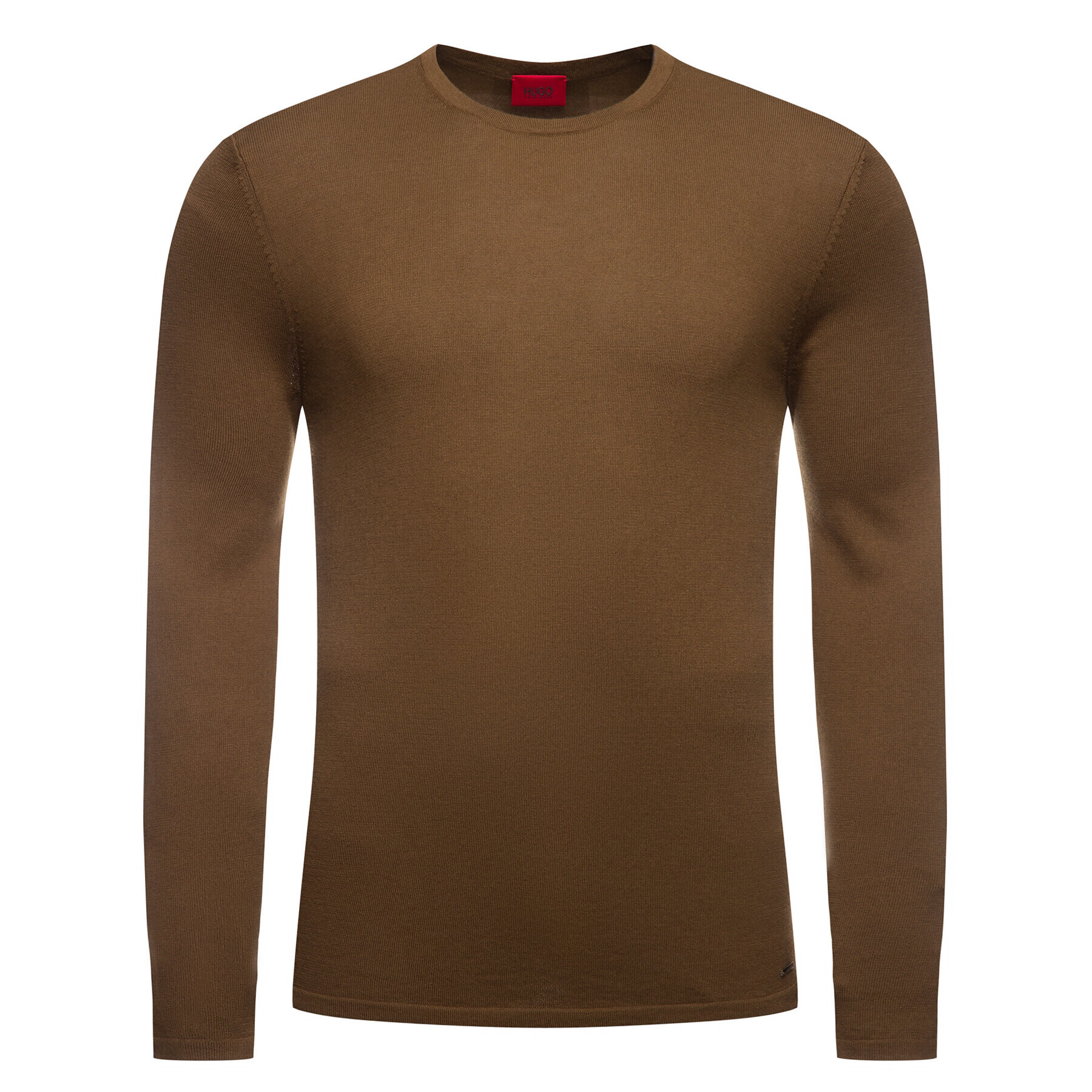 Hugo Пуловер San Bastio 50379543 Кафяв Regular Fit - Pepit.bg