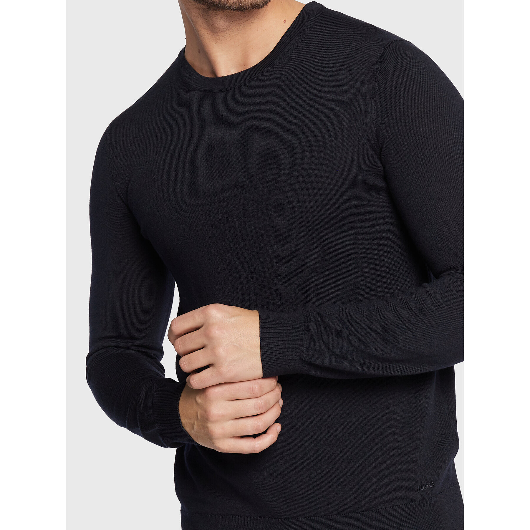 Hugo Пуловер San Cedric-M1 50476832 Тъмносин Slim Fit - Pepit.bg