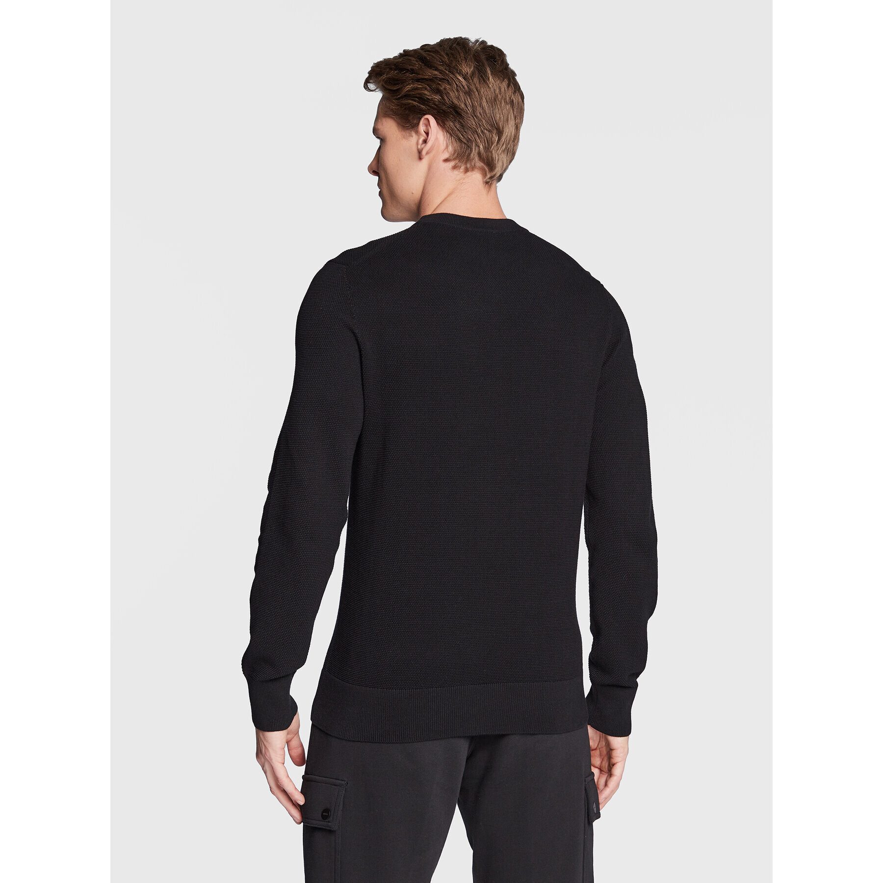 Hugo Пуловер San Clemens-Cs 50474178 Черен Regular Fit - Pepit.bg