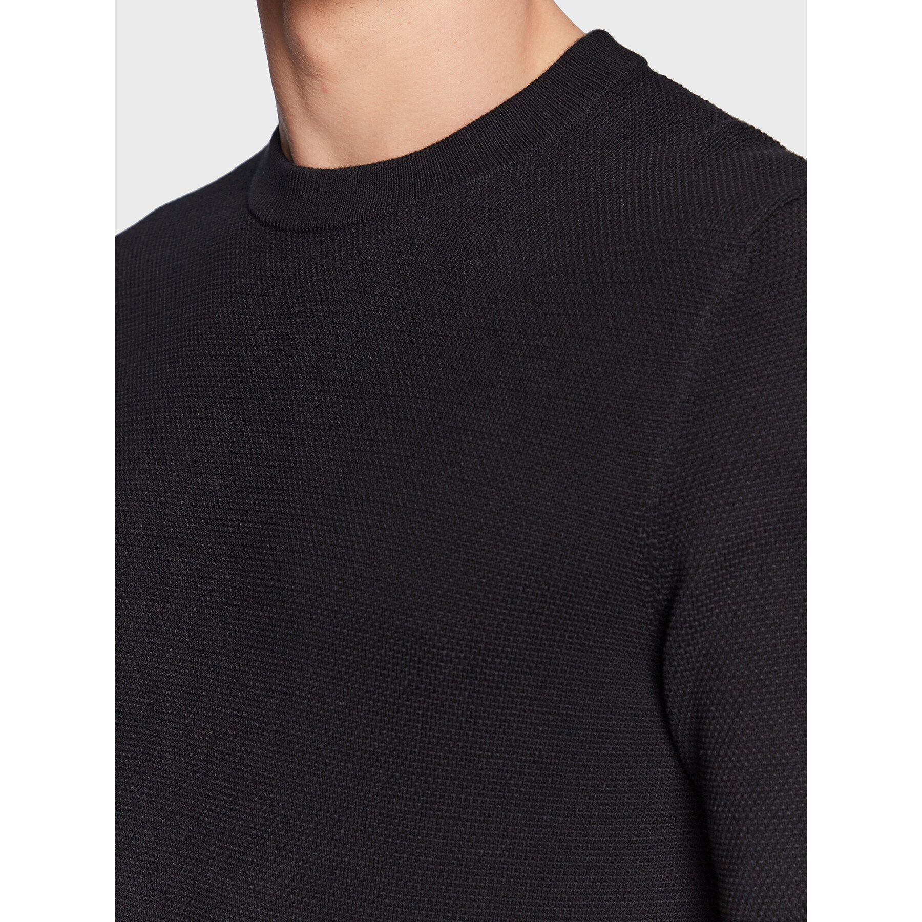 Hugo Пуловер San Clemens-Cs 50474178 Черен Regular Fit - Pepit.bg