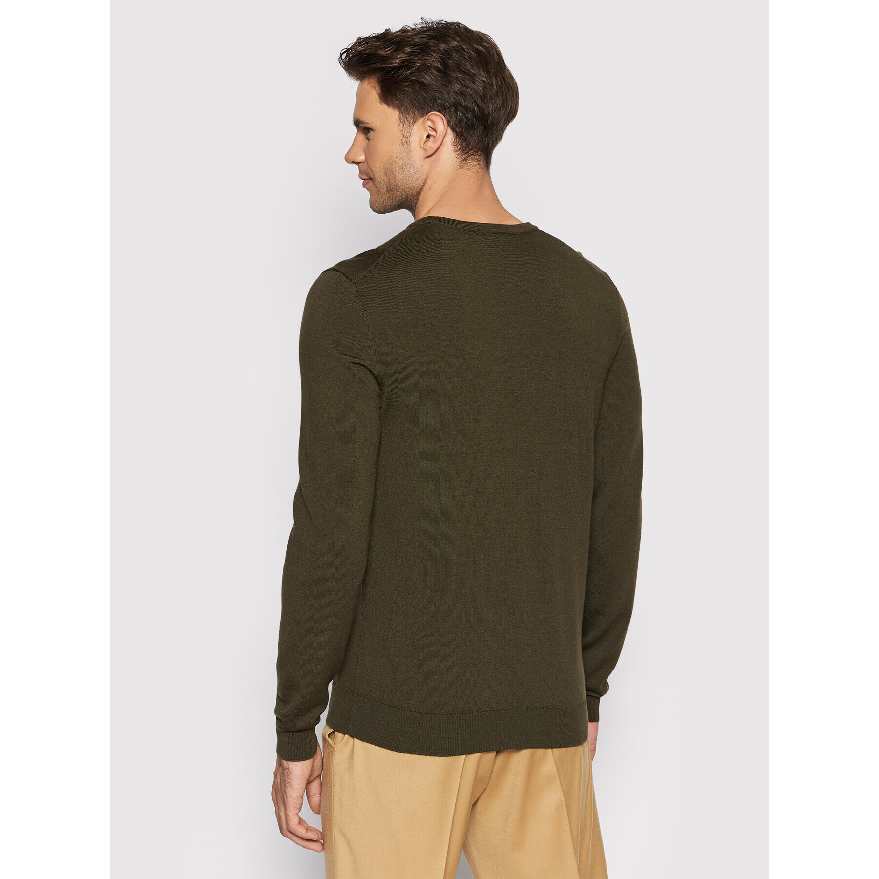 Hugo Пуловер San Paolo 3 50455987 Зелен Regular Fit - Pepit.bg