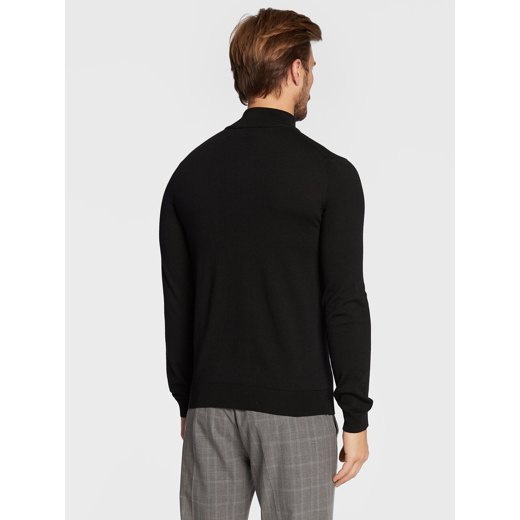 Hugo Пуловер San Quirin-M 50474175 Черен Regular Fit - Pepit.bg