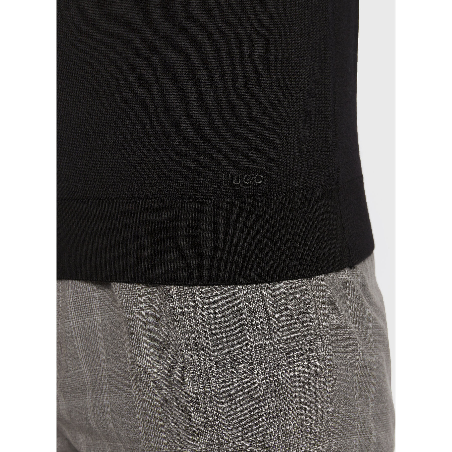 Hugo Пуловер San Quirin-M 50474175 Черен Regular Fit - Pepit.bg