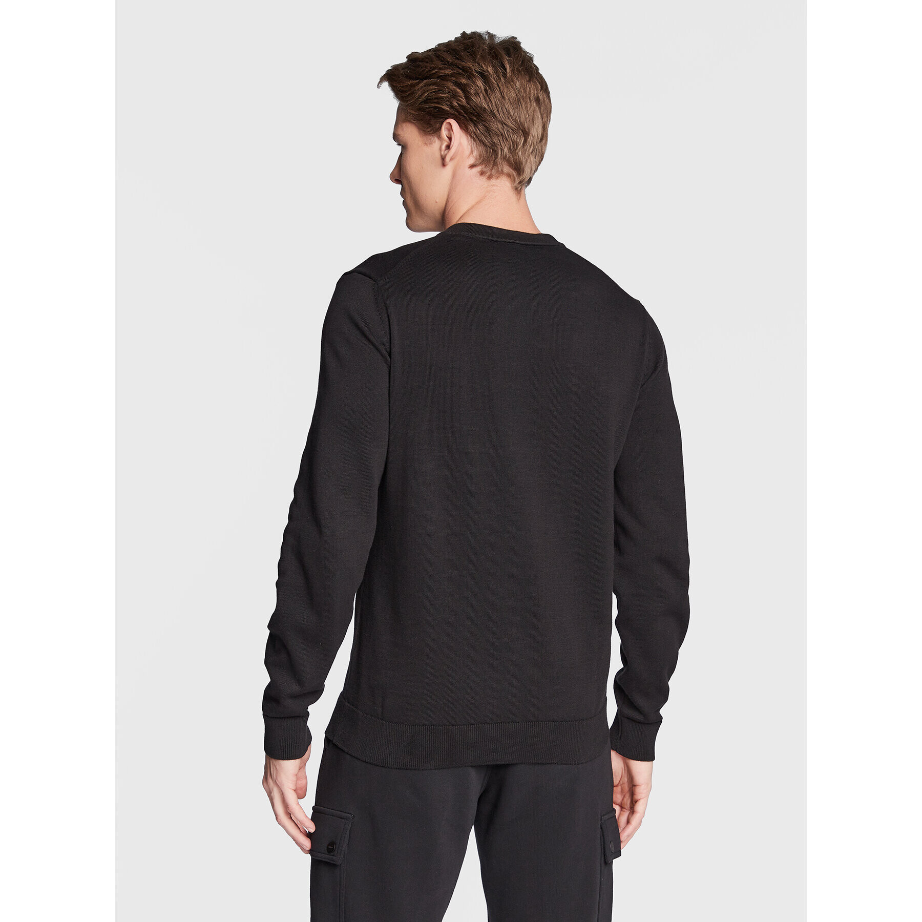 Hugo Пуловер San Valerio-C 50474171 Черен Regular Fit - Pepit.bg