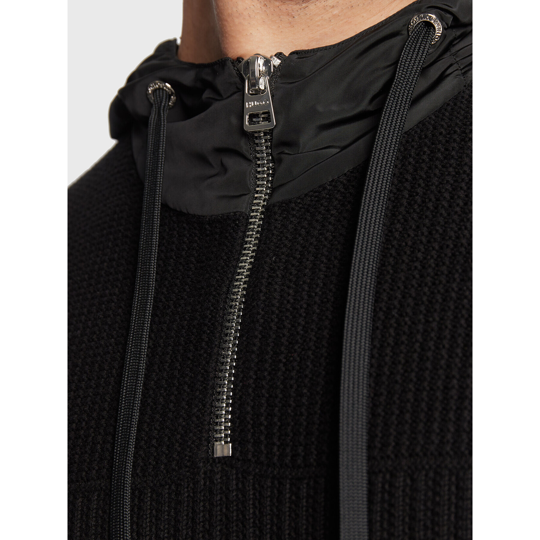 Hugo Пуловер Shoobro 50474817 Черен Regular Fit - Pepit.bg