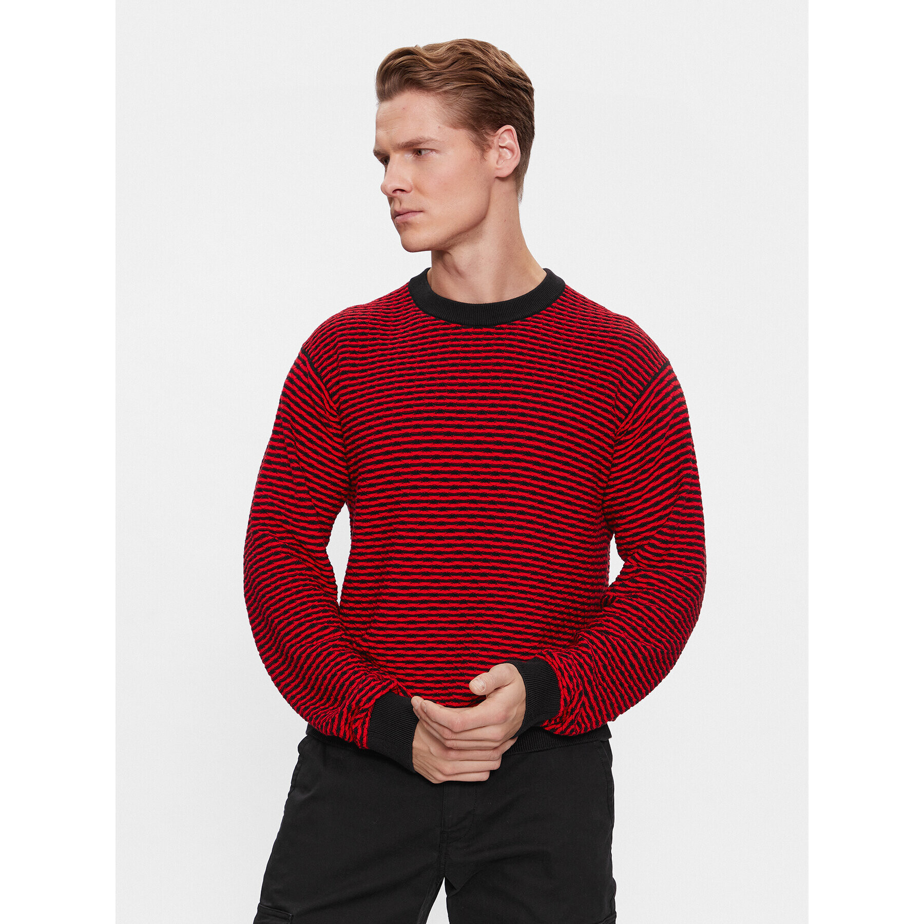 Hugo Пуловер Sonderson 50500007 Черен Regular Fit - Pepit.bg