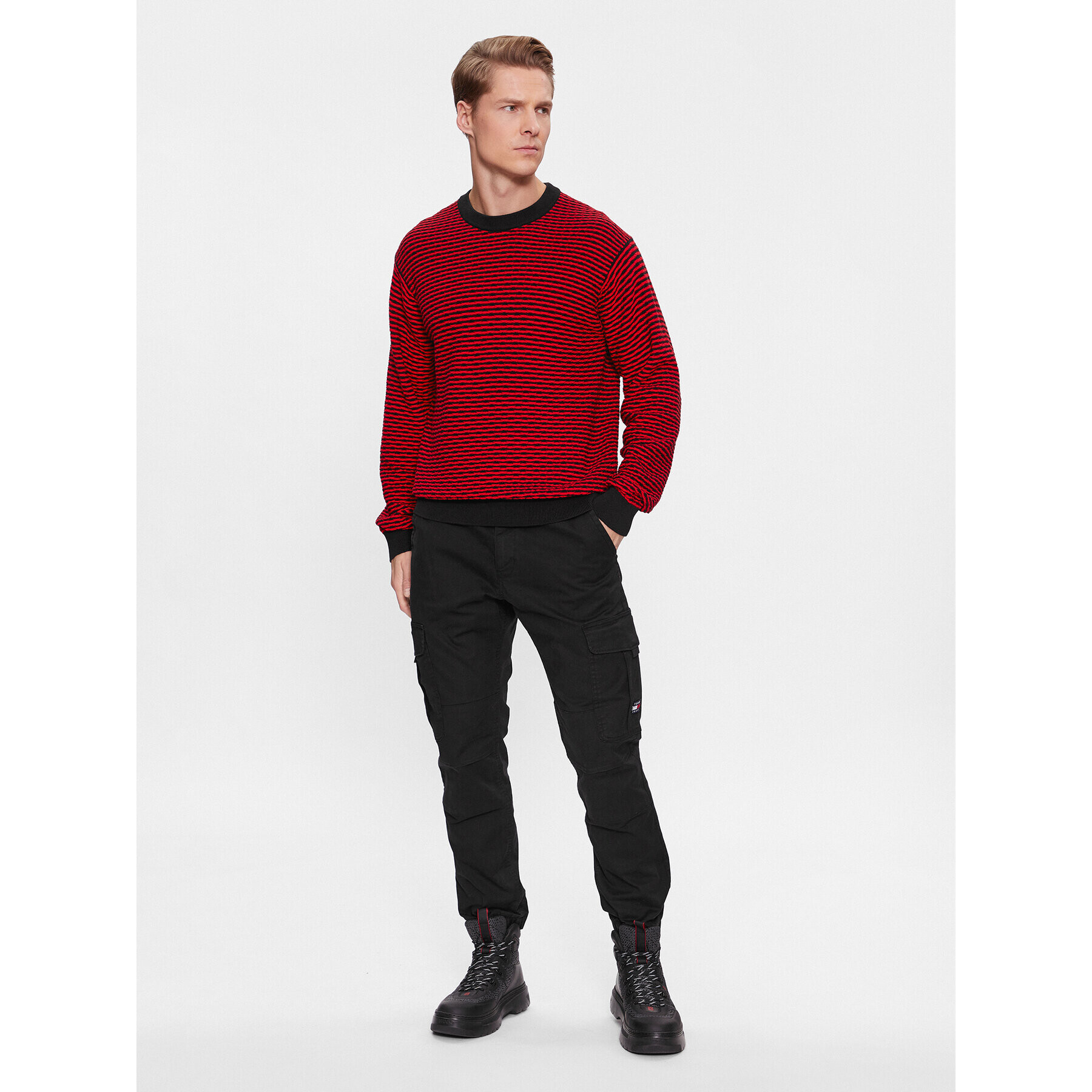 Hugo Пуловер Sonderson 50500007 Черен Regular Fit - Pepit.bg