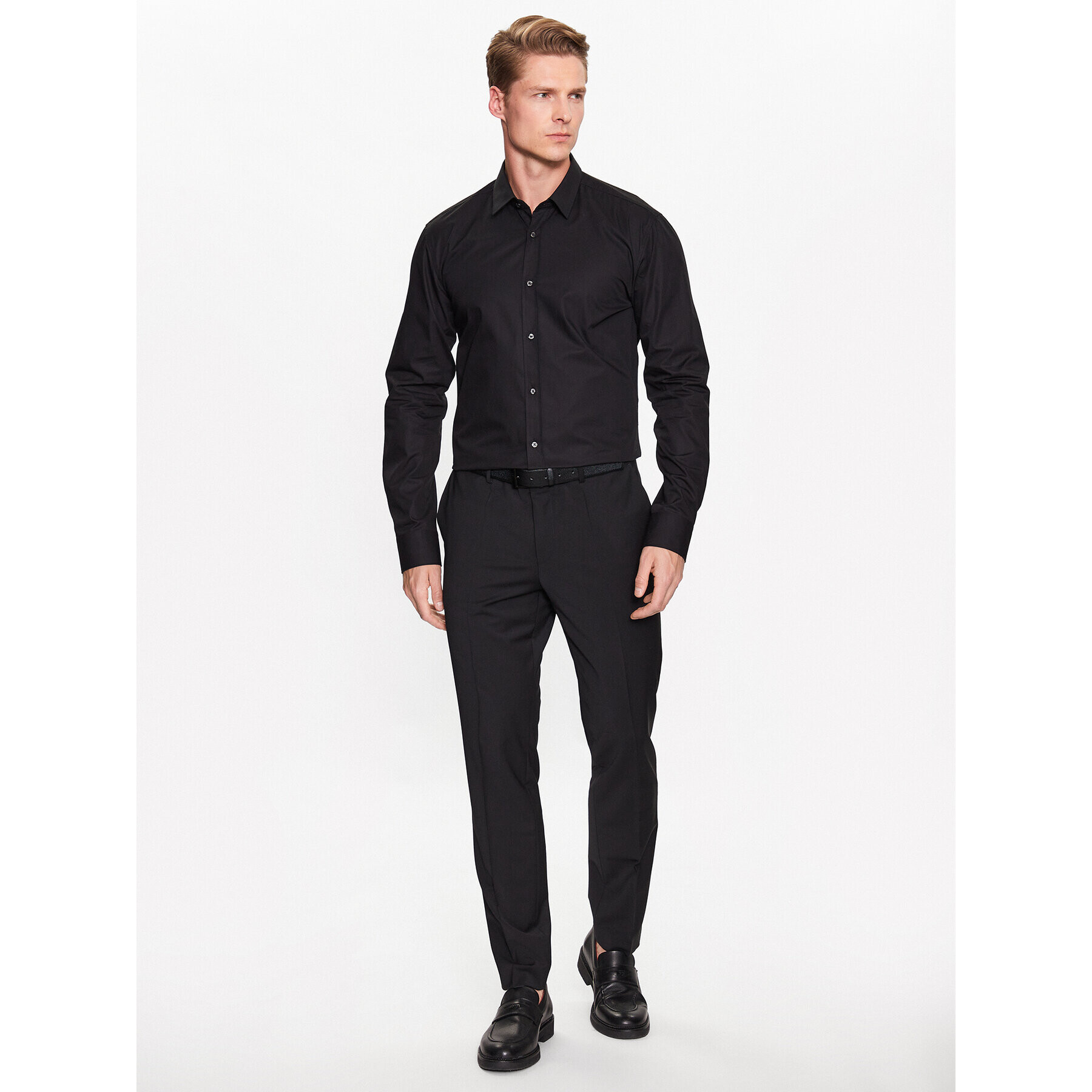 Hugo Риза 50479219 Черен Extra Slim Fit - Pepit.bg