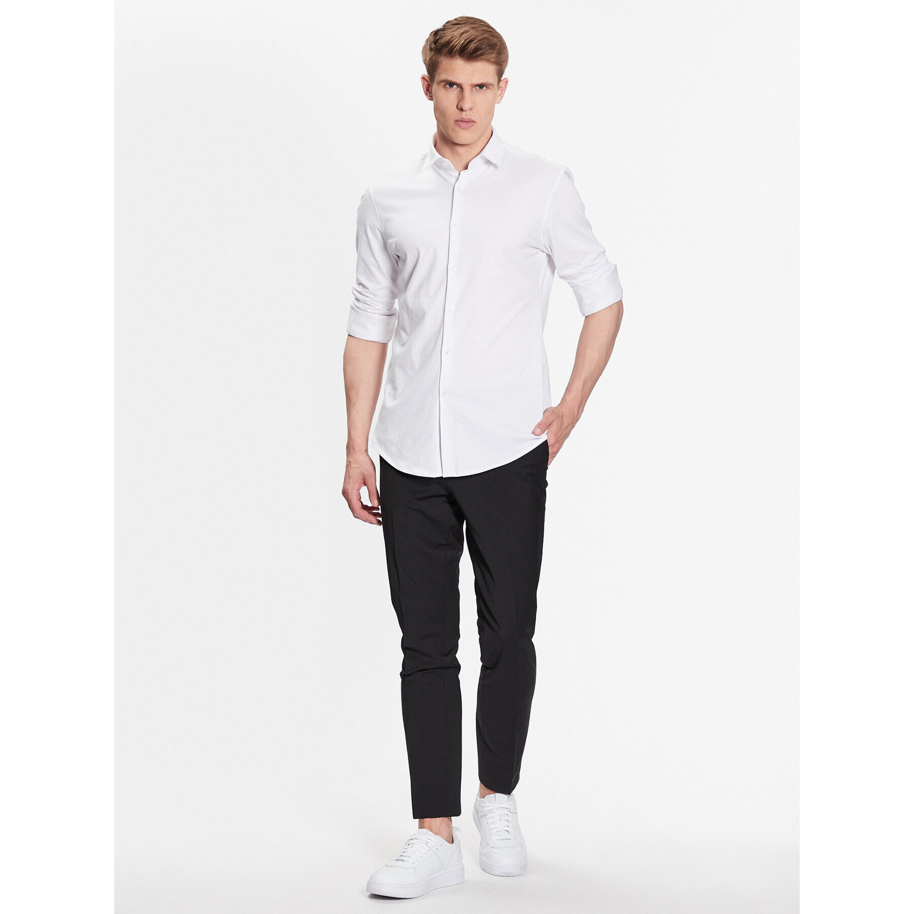 Hugo Риза 50479394 Бял Slim Fit - Pepit.bg