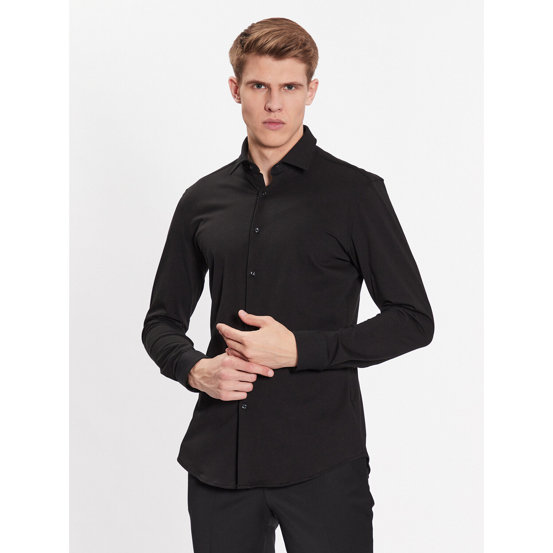 Hugo Риза 50479394 Черен Slim Fit - Pepit.bg