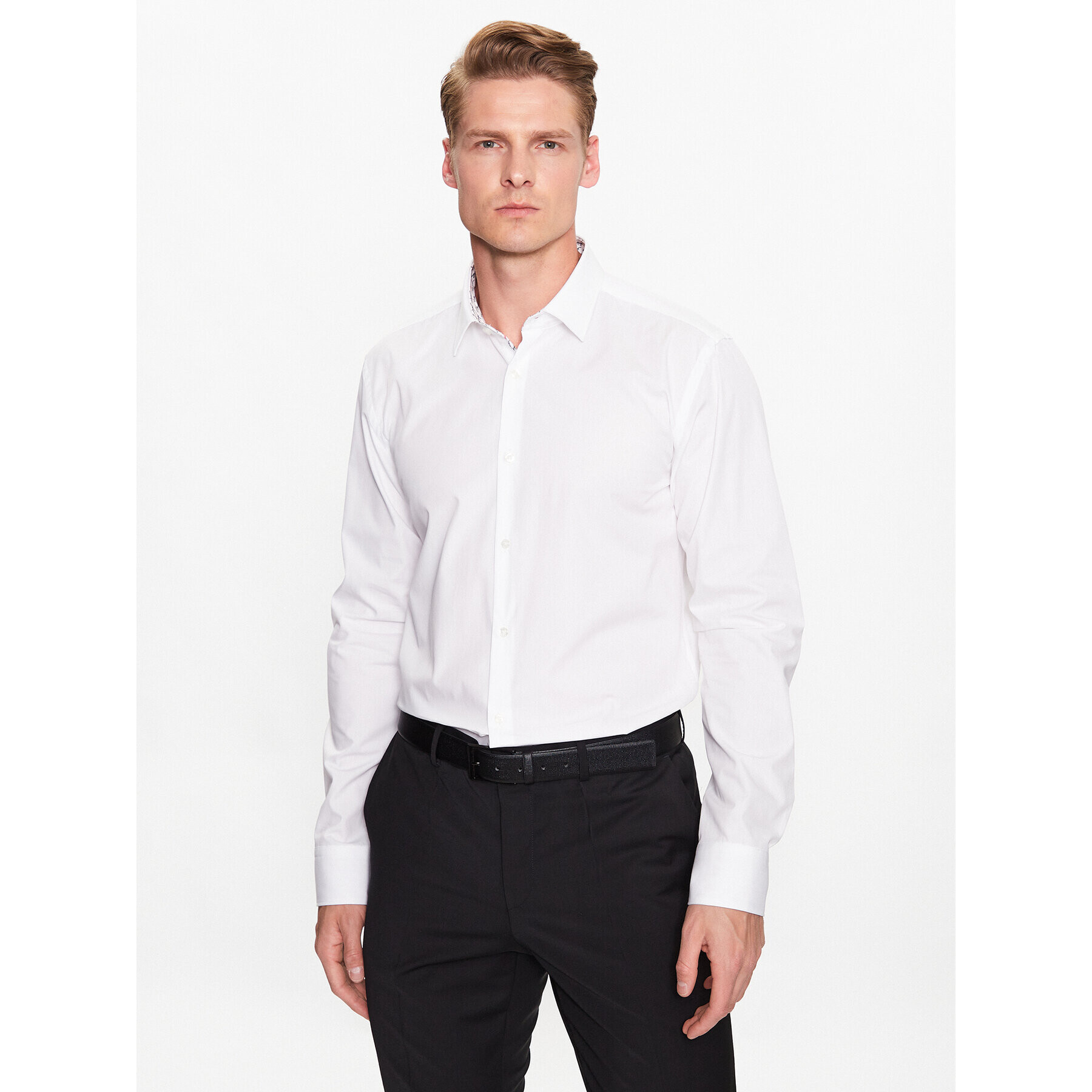 Hugo Риза 50489845 Бял Extra Slim Fit - Pepit.bg