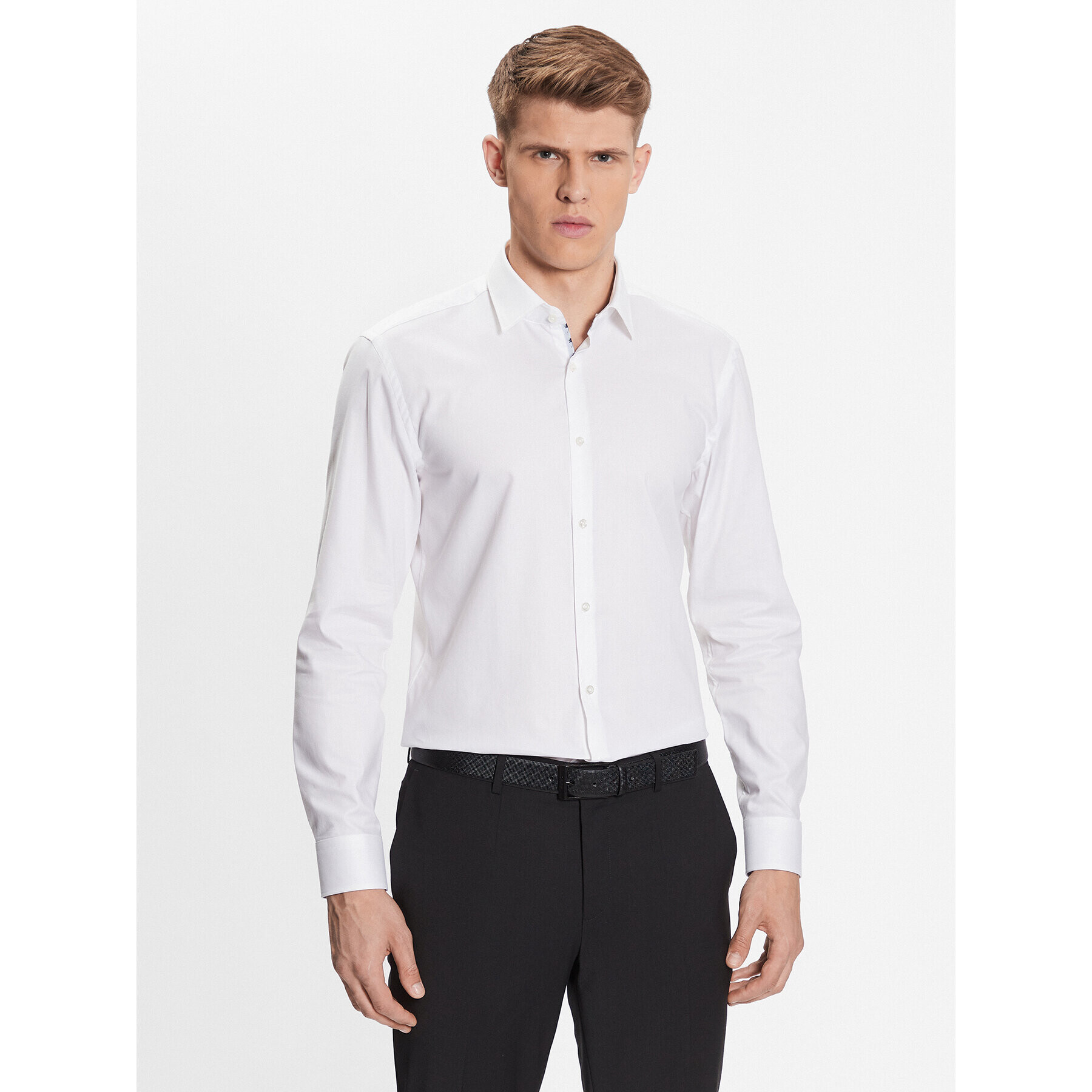 Hugo Риза 50489856 Бял Slim Fit - Pepit.bg