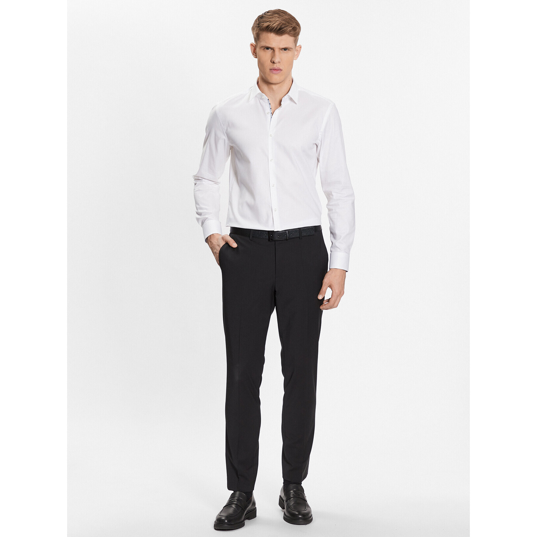 Hugo Риза 50489856 Бял Slim Fit - Pepit.bg