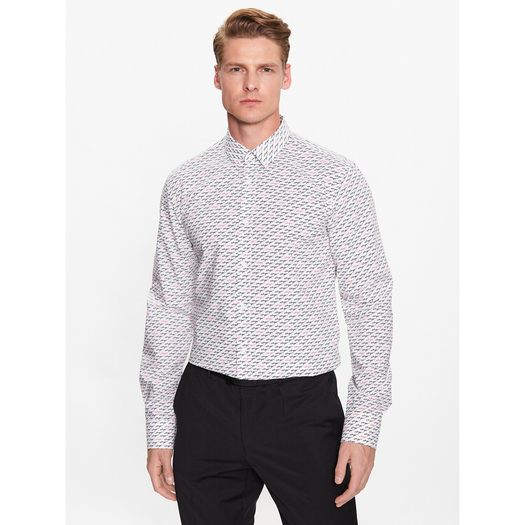 Hugo Риза 50490080 Бял Extra Slim Fit - Pepit.bg