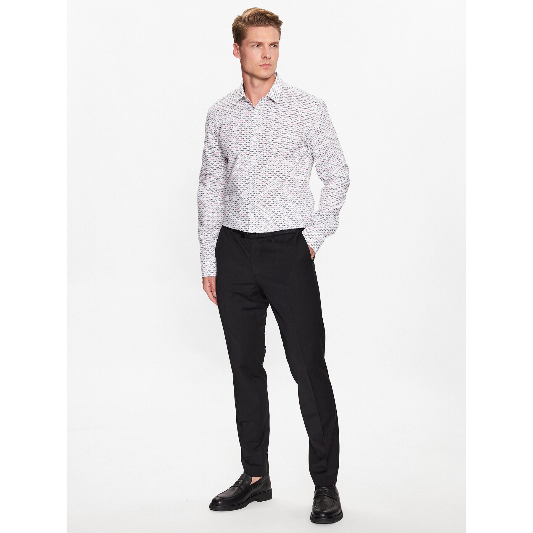 Hugo Риза 50490080 Бял Extra Slim Fit - Pepit.bg