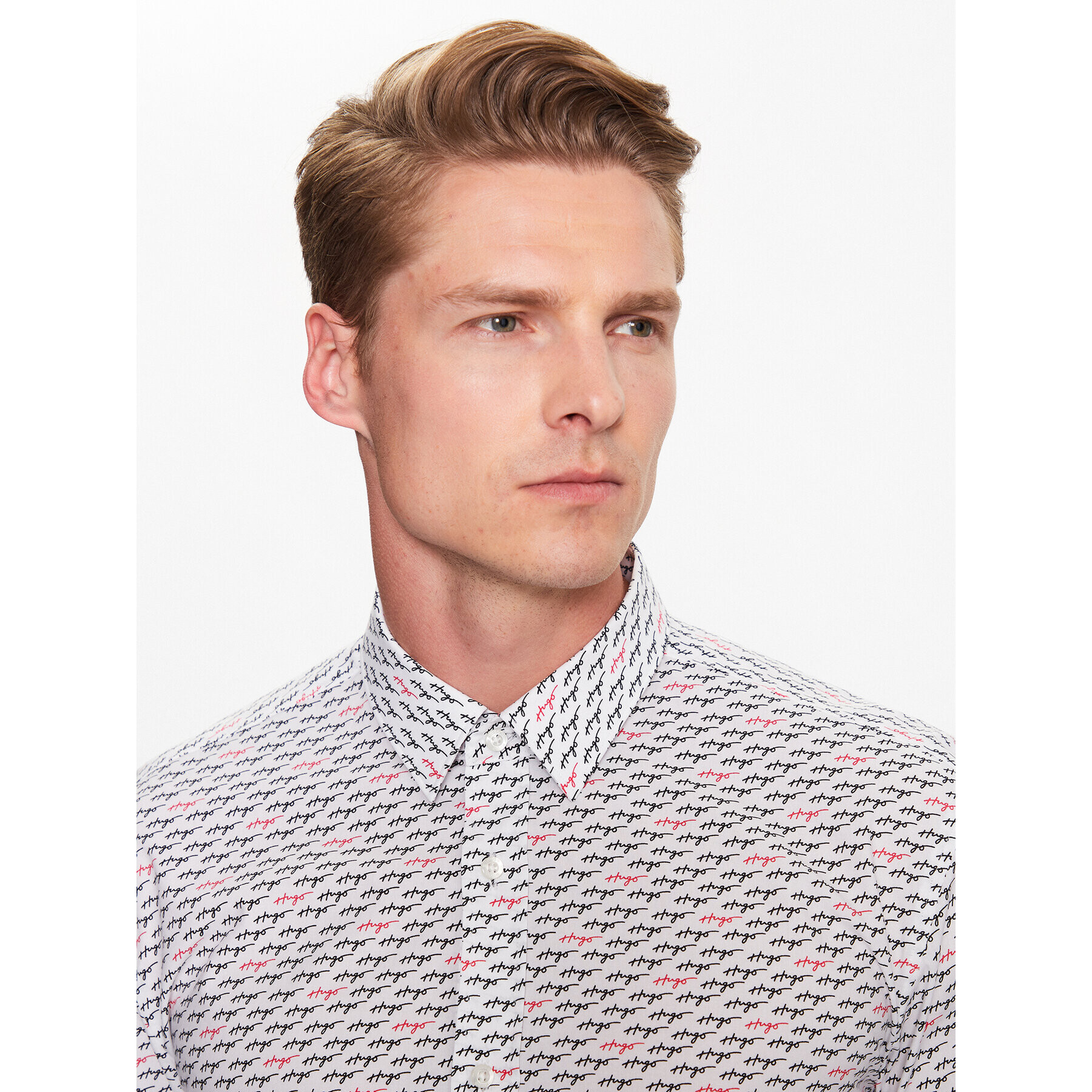 Hugo Риза 50490080 Бял Extra Slim Fit - Pepit.bg