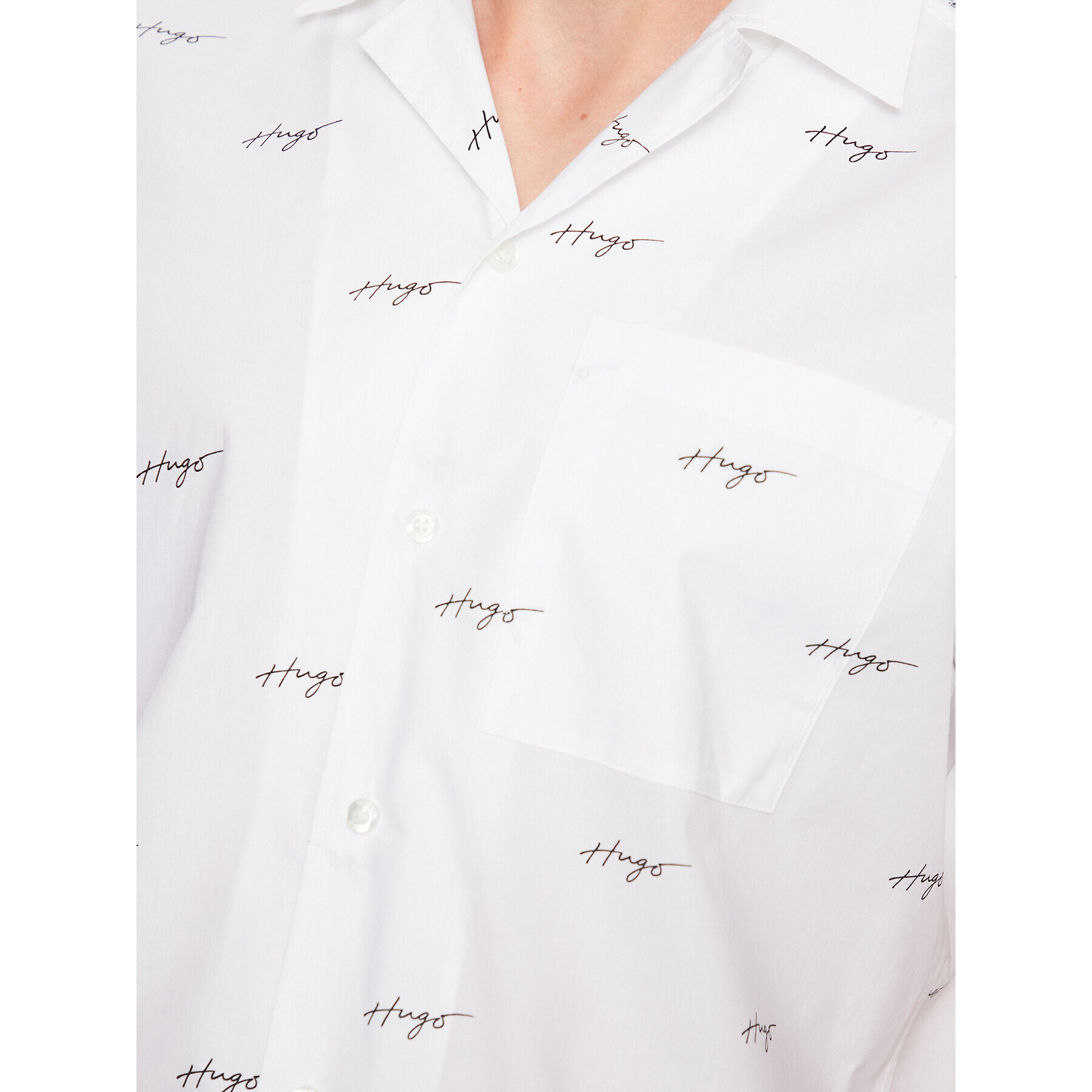 Hugo Риза 50490668 Бял Relaxed Fit - Pepit.bg