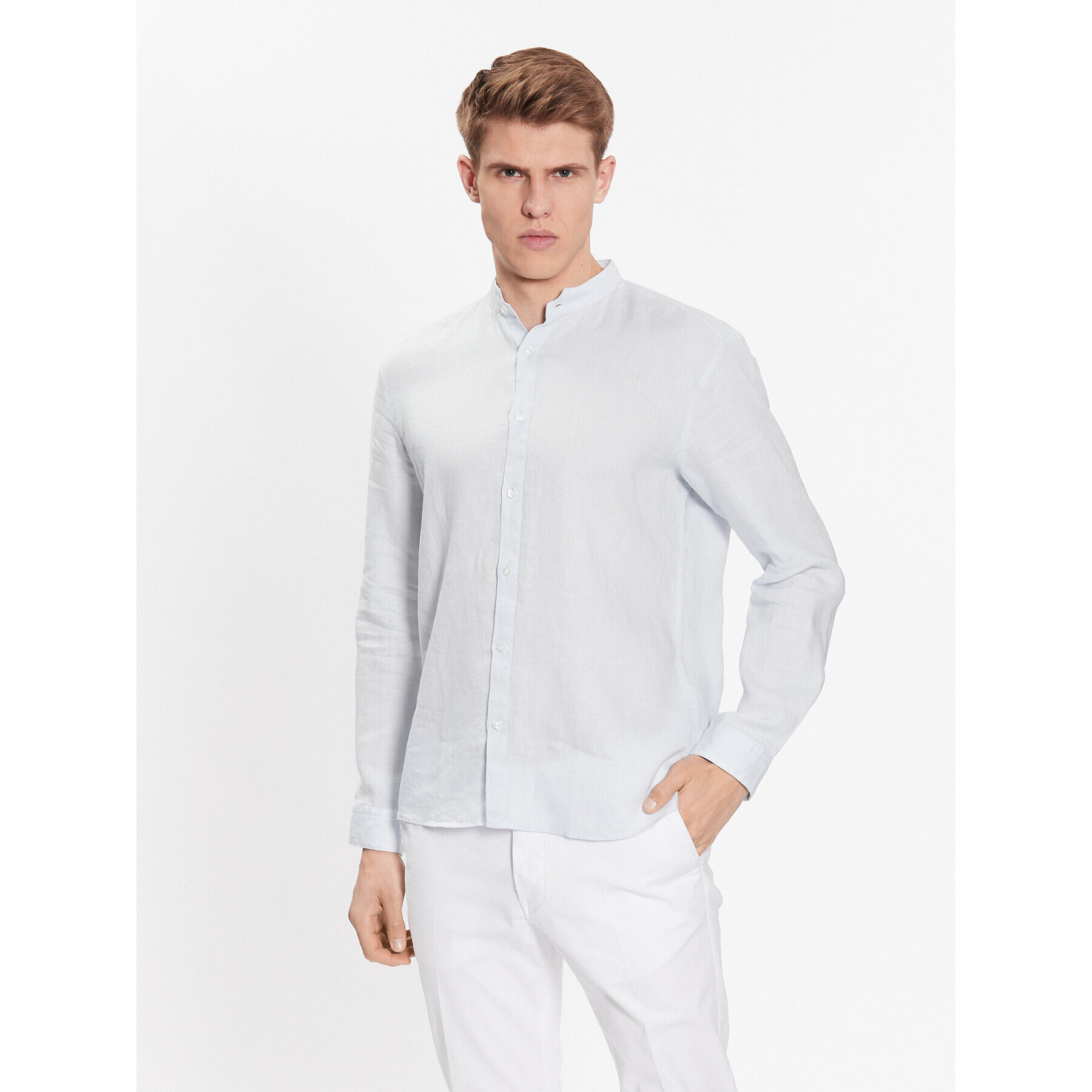 Hugo Риза 50490740 Син Slim Fit - Pepit.bg