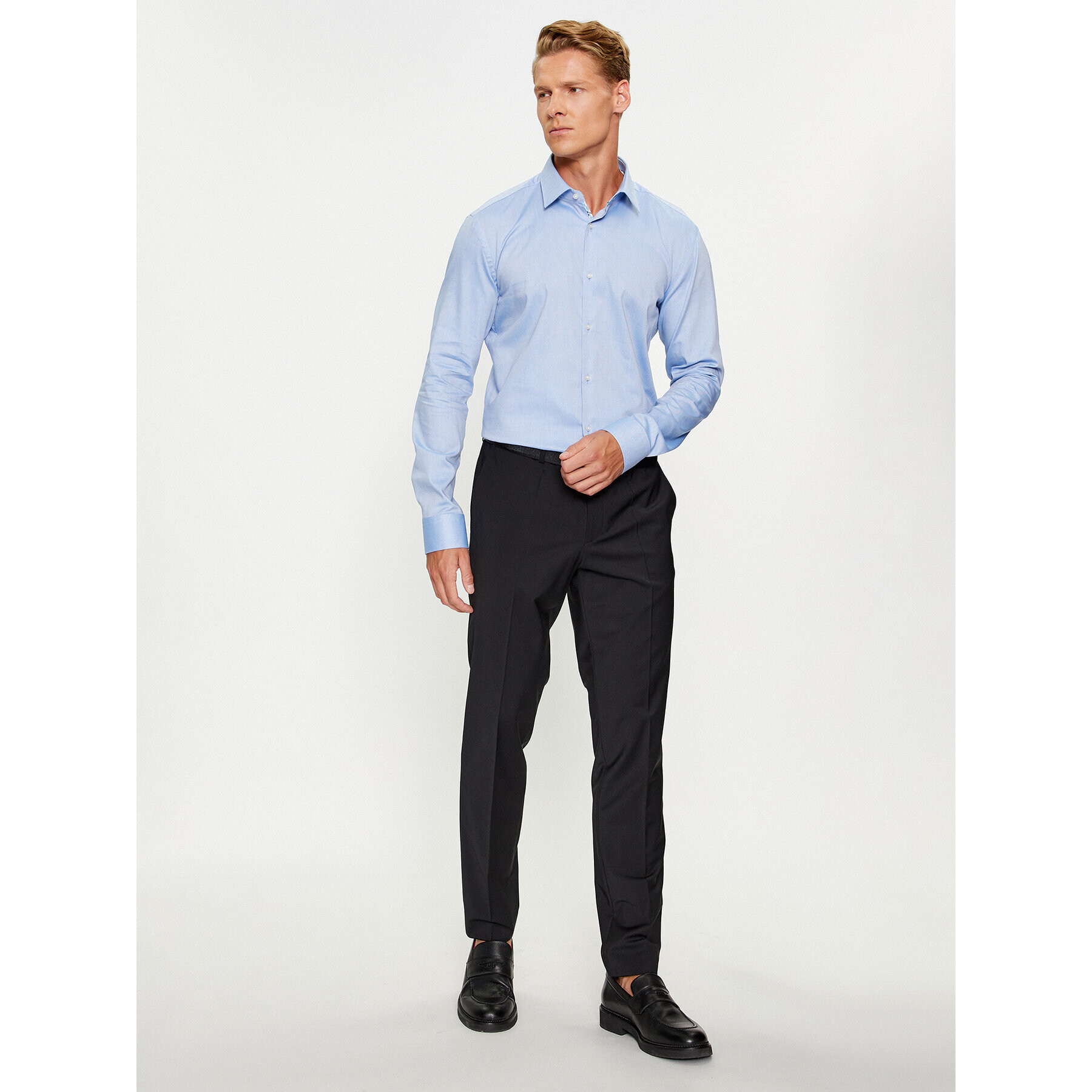 Hugo Риза 50494500 Син Slim Fit - Pepit.bg