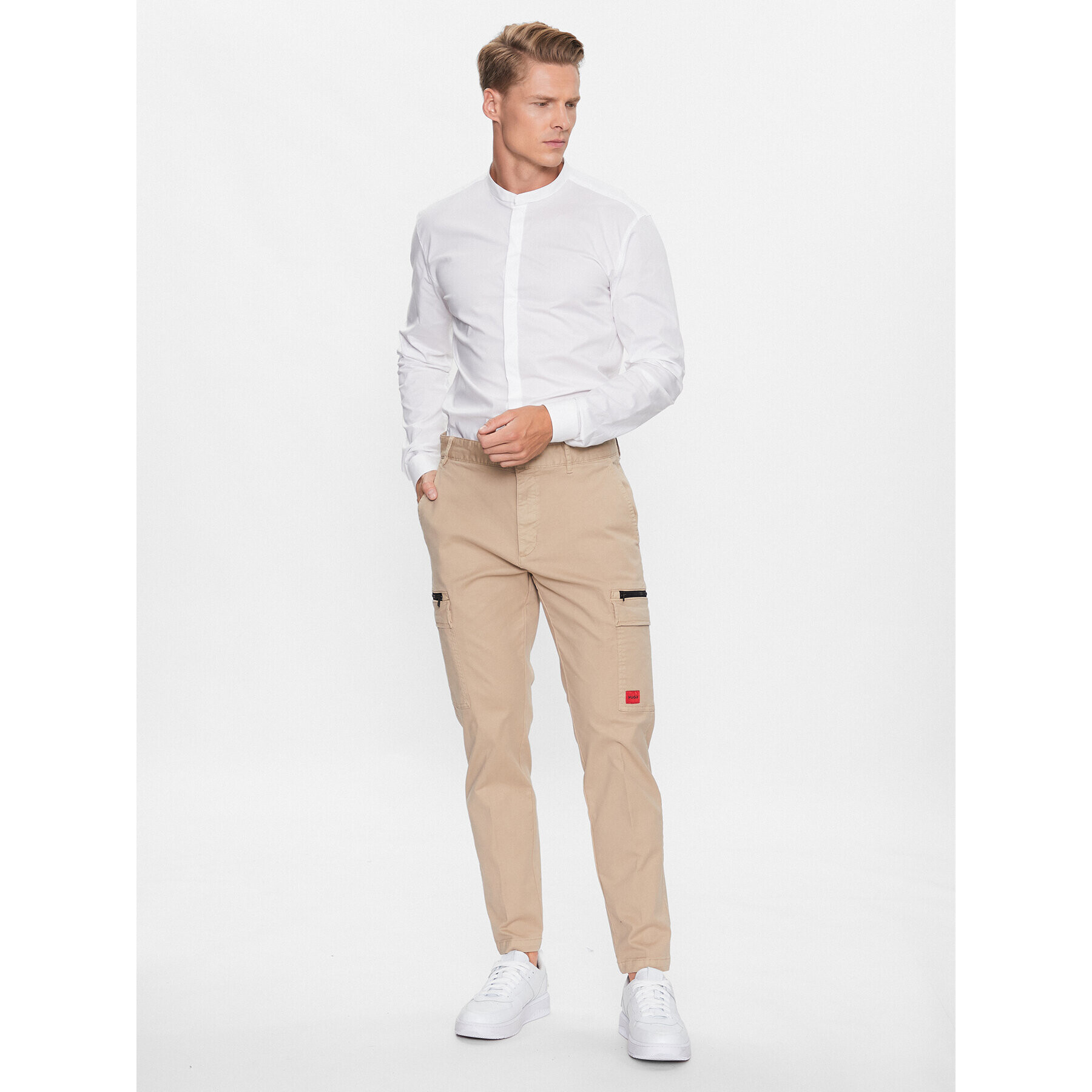 Hugo Риза 50495086 Бял Extra Slim Fit - Pepit.bg