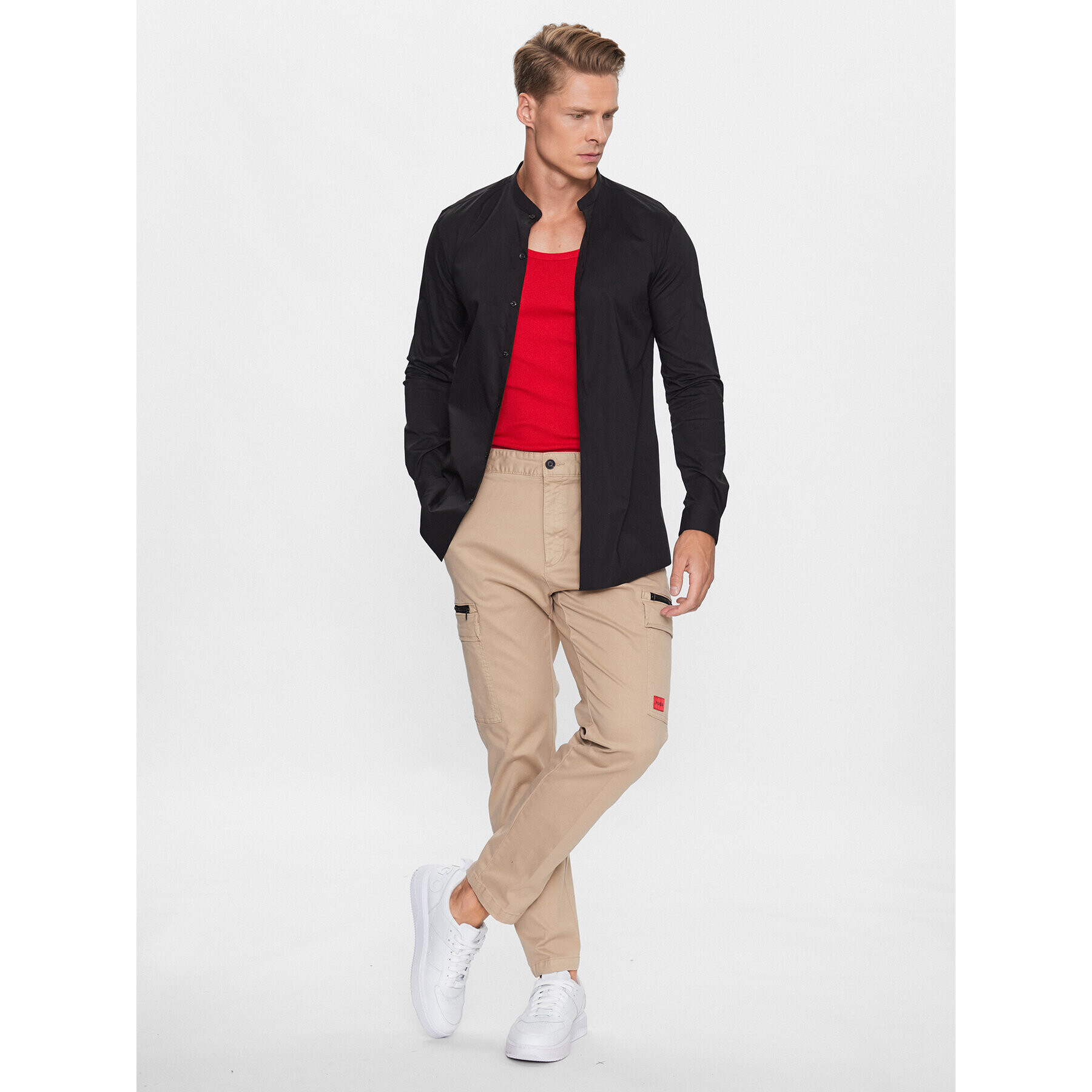 Hugo Риза 50495086 Черен Extra Slim Fit - Pepit.bg
