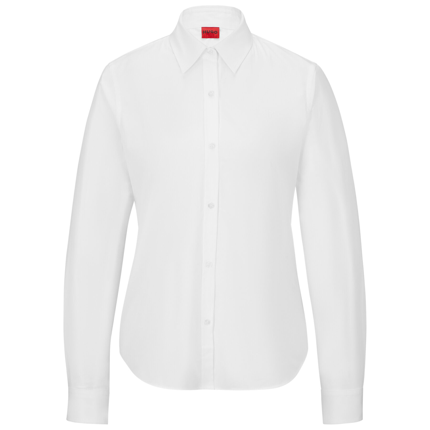 Hugo Риза The Essential 50496339 Бял Regular Fit - Pepit.bg