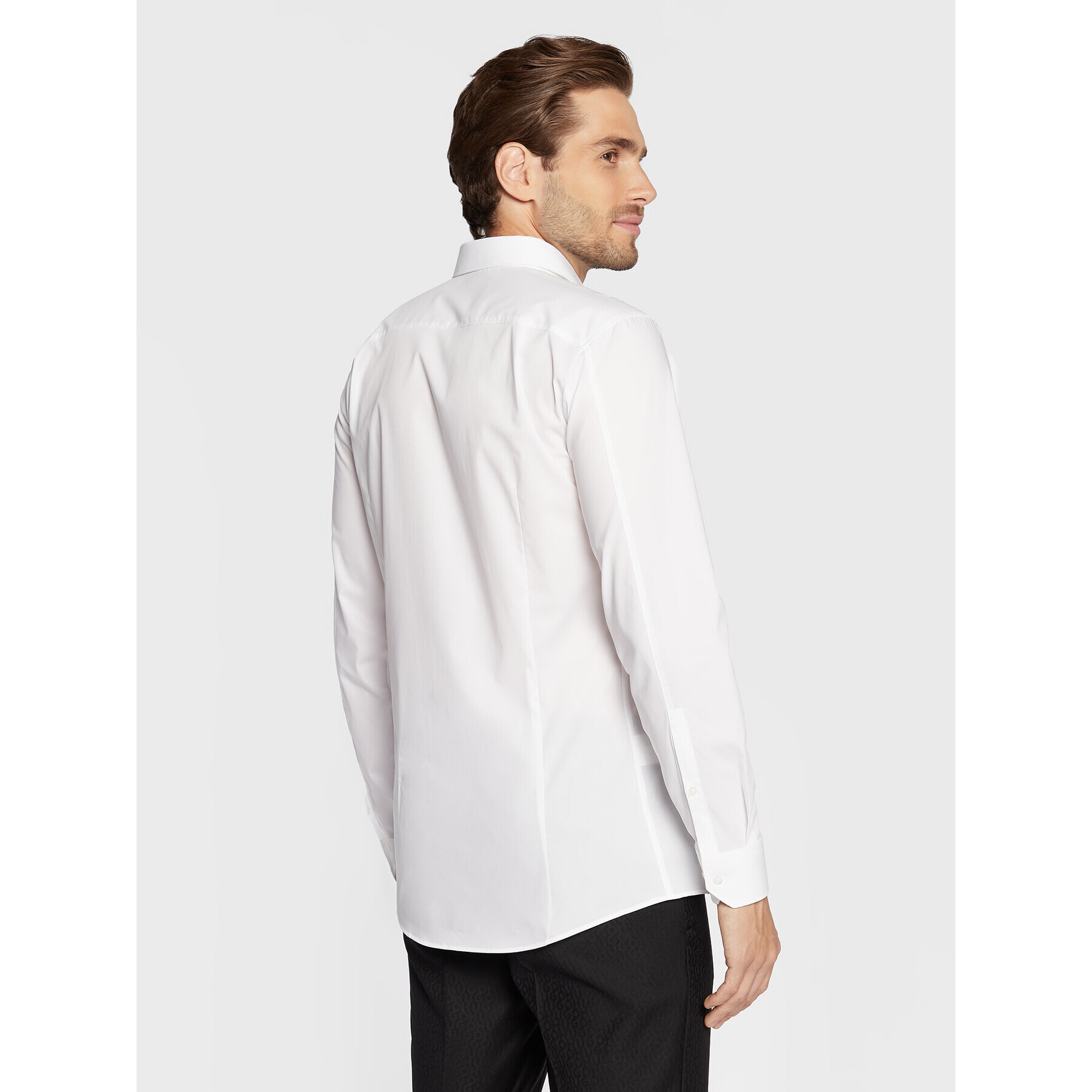 Hugo Риза Elisha02 50479396 Бял Extra Slim Fit - Pepit.bg