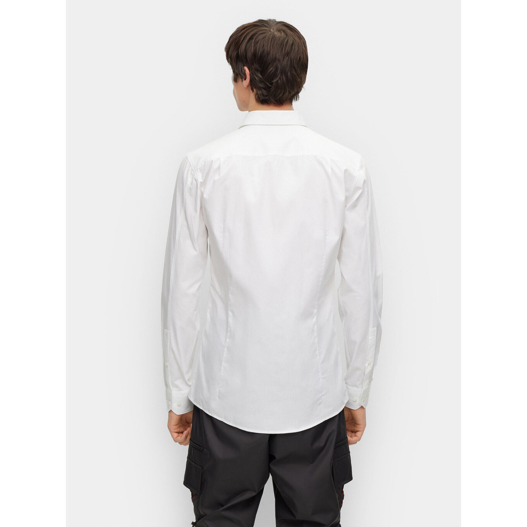 Hugo Риза Elisha02 50495087 Бял Extra Slim Fit - Pepit.bg