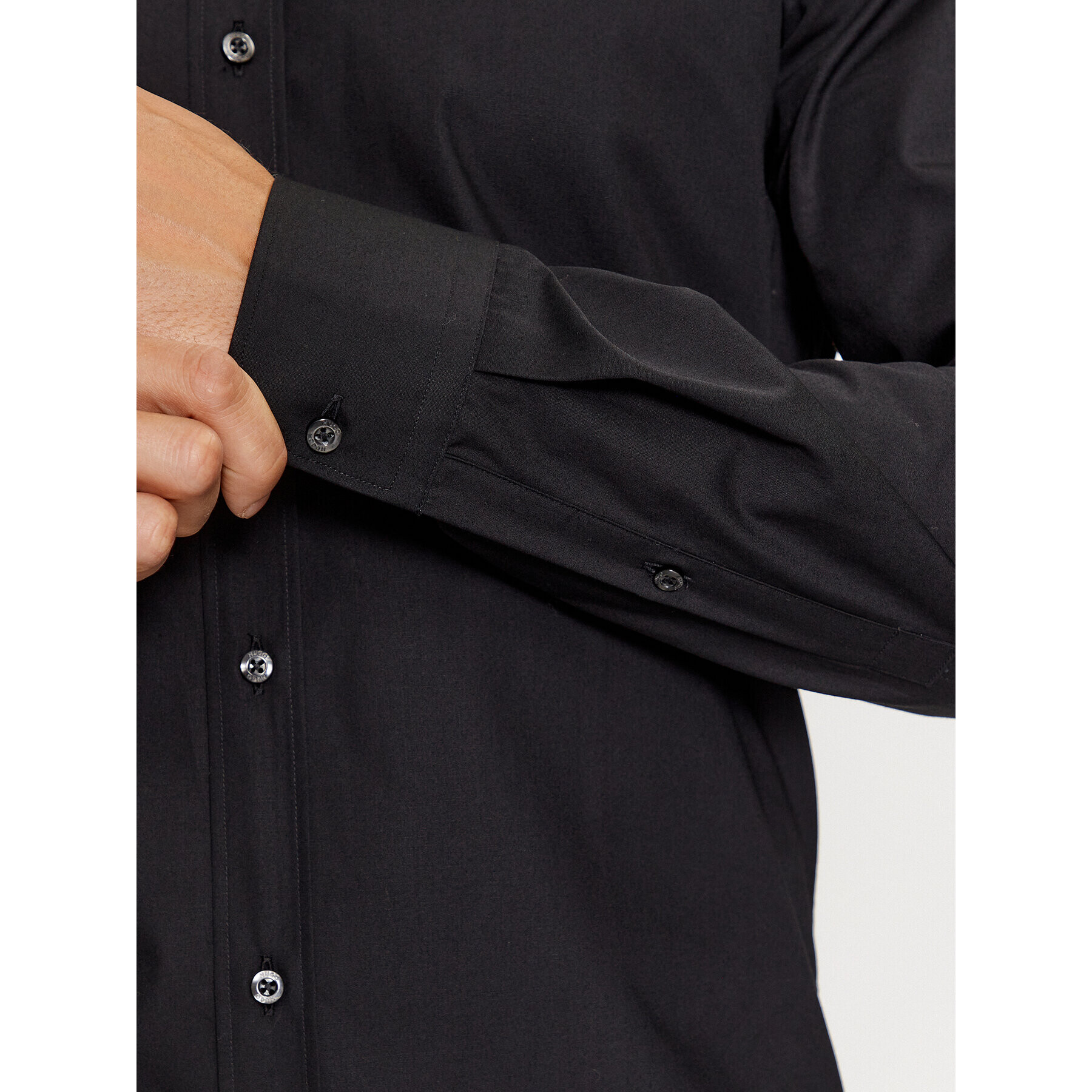 Hugo Риза Elisha02 50495087 Черен Extra Slim Fit - Pepit.bg