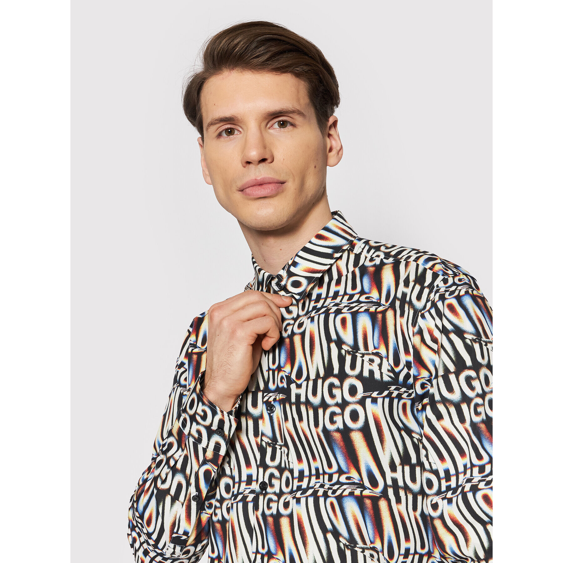 Hugo Риза Ermo 50463127 Цветен Slim Fit - Pepit.bg