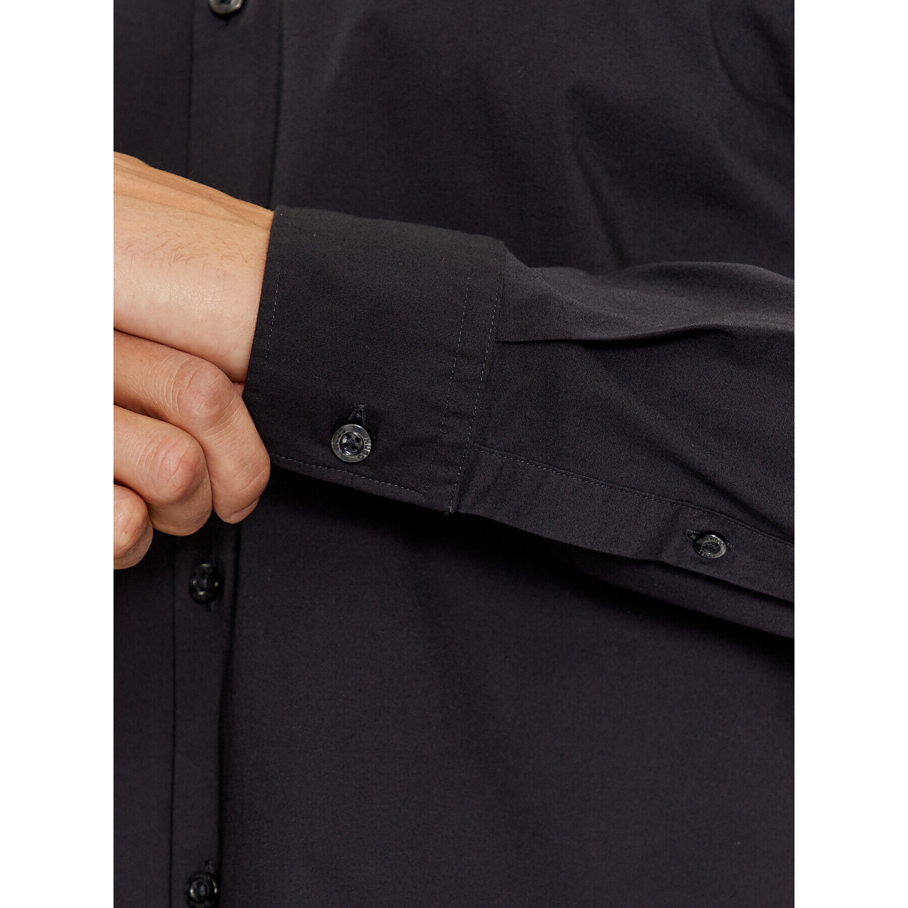 Hugo Риза Ermo 50490733 Черен Slim Fit - Pepit.bg