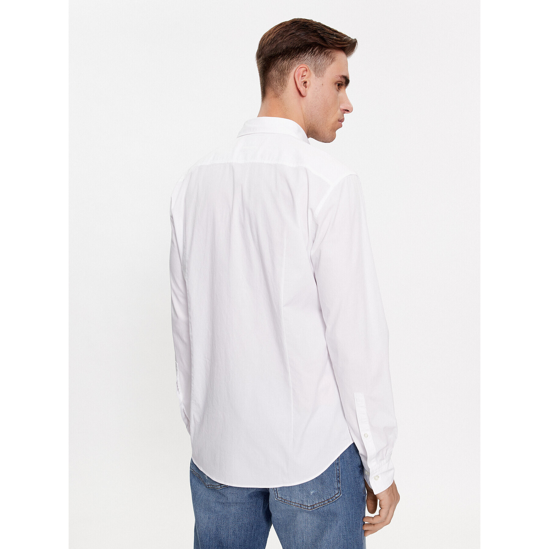 Hugo Риза Ermo 50500216 Бял Slim Fit - Pepit.bg