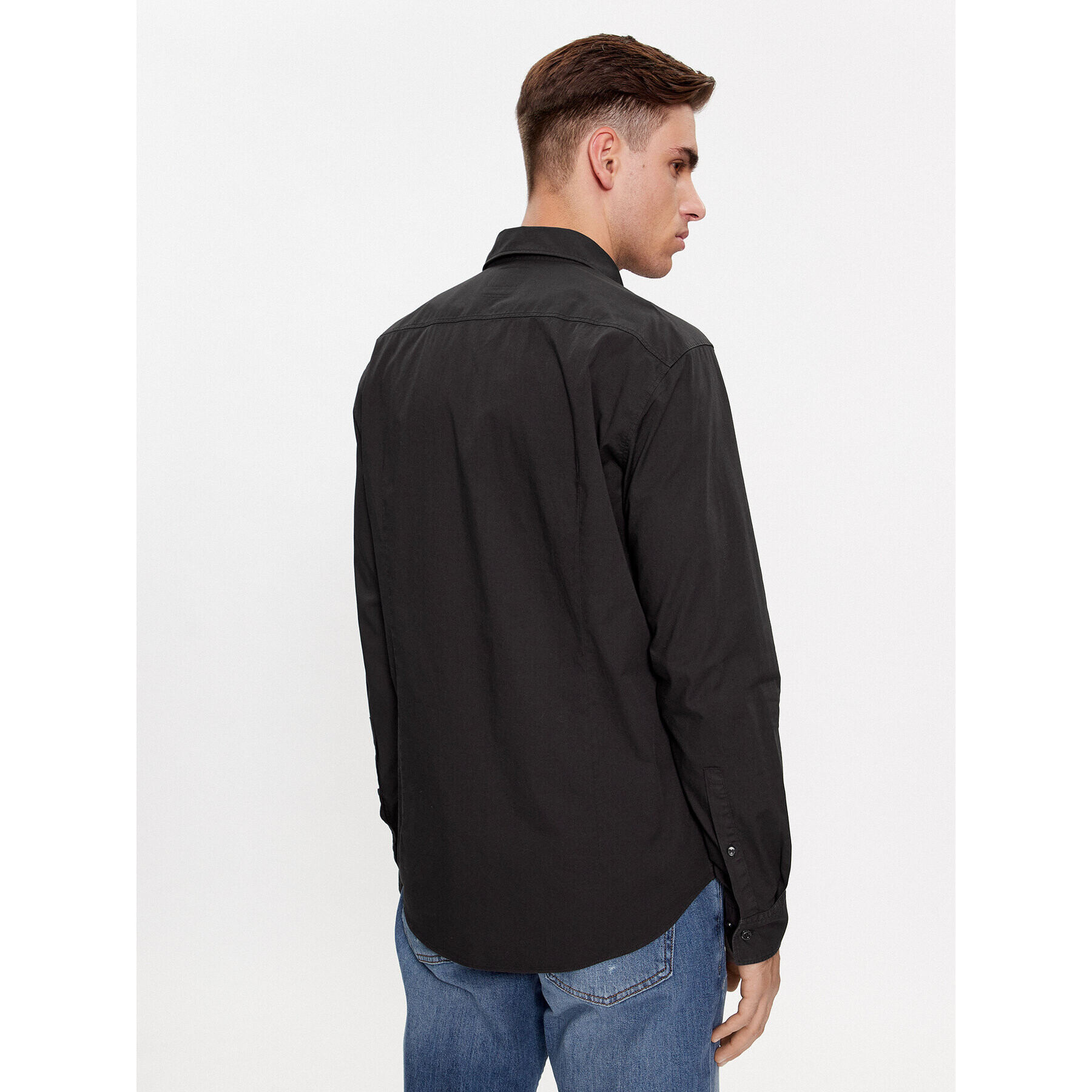 Hugo Риза Ermo 50500216 Черен Slim Fit - Pepit.bg