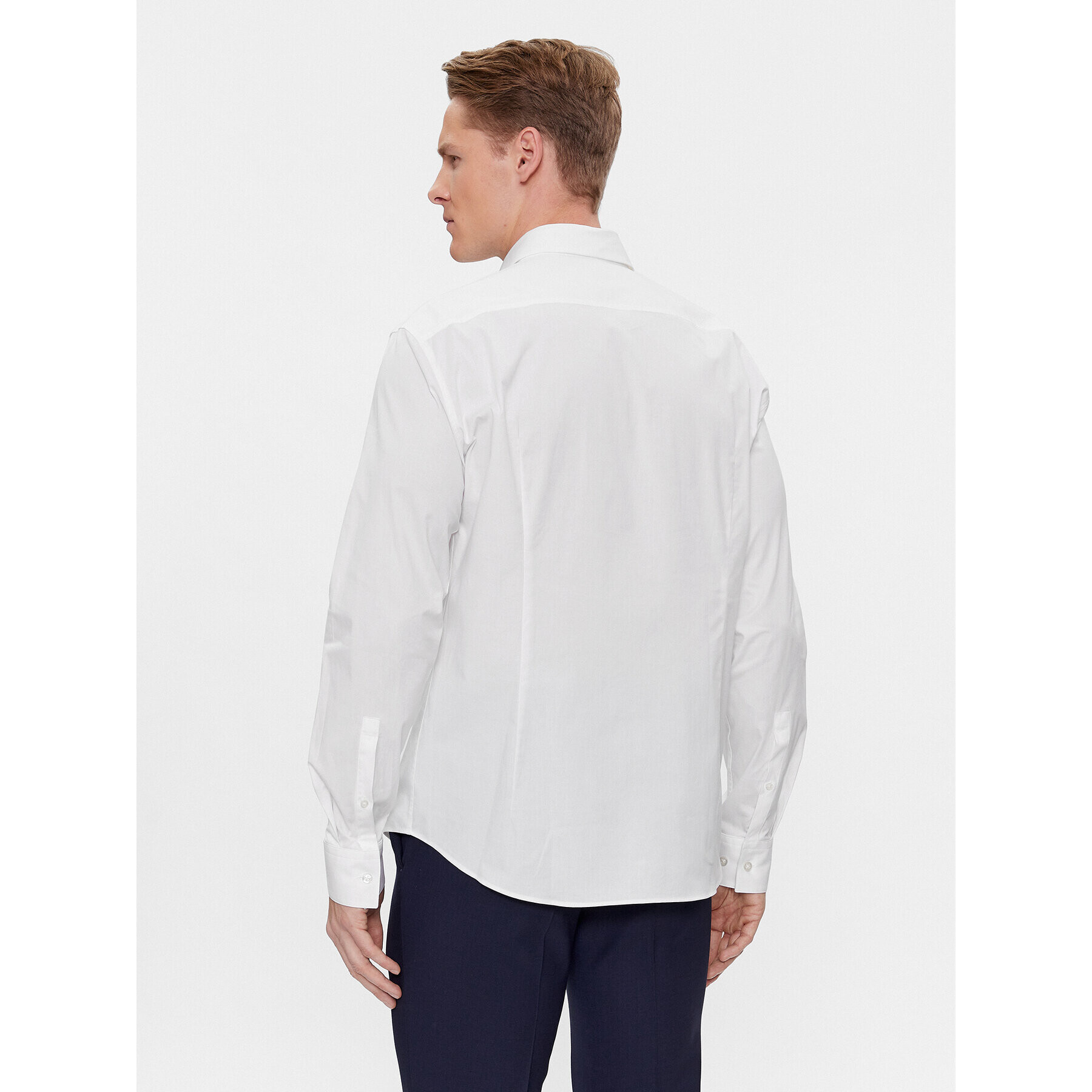 Hugo Риза Ermo 50508633 Бял Slim Fit - Pepit.bg