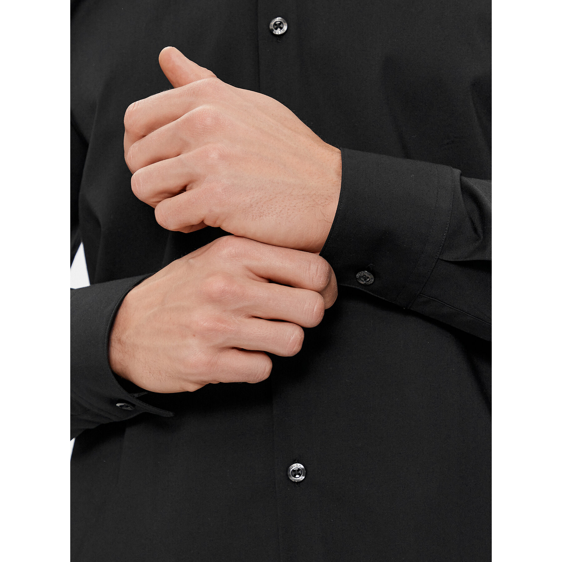 Hugo Риза Ermo 50508633 Черен Slim Fit - Pepit.bg