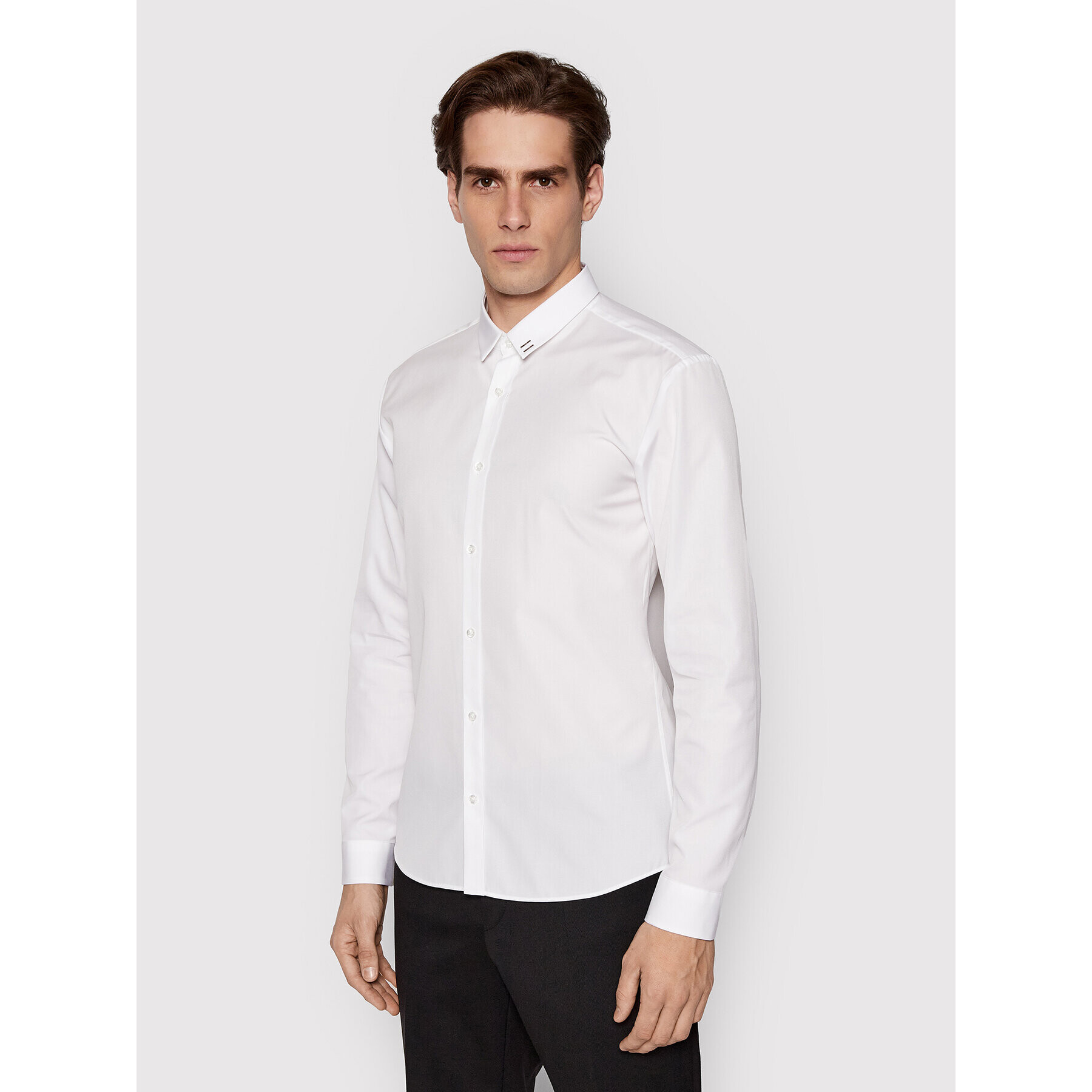 Hugo Риза Ero3 50468033 Бял Extra Slim Fit - Pepit.bg