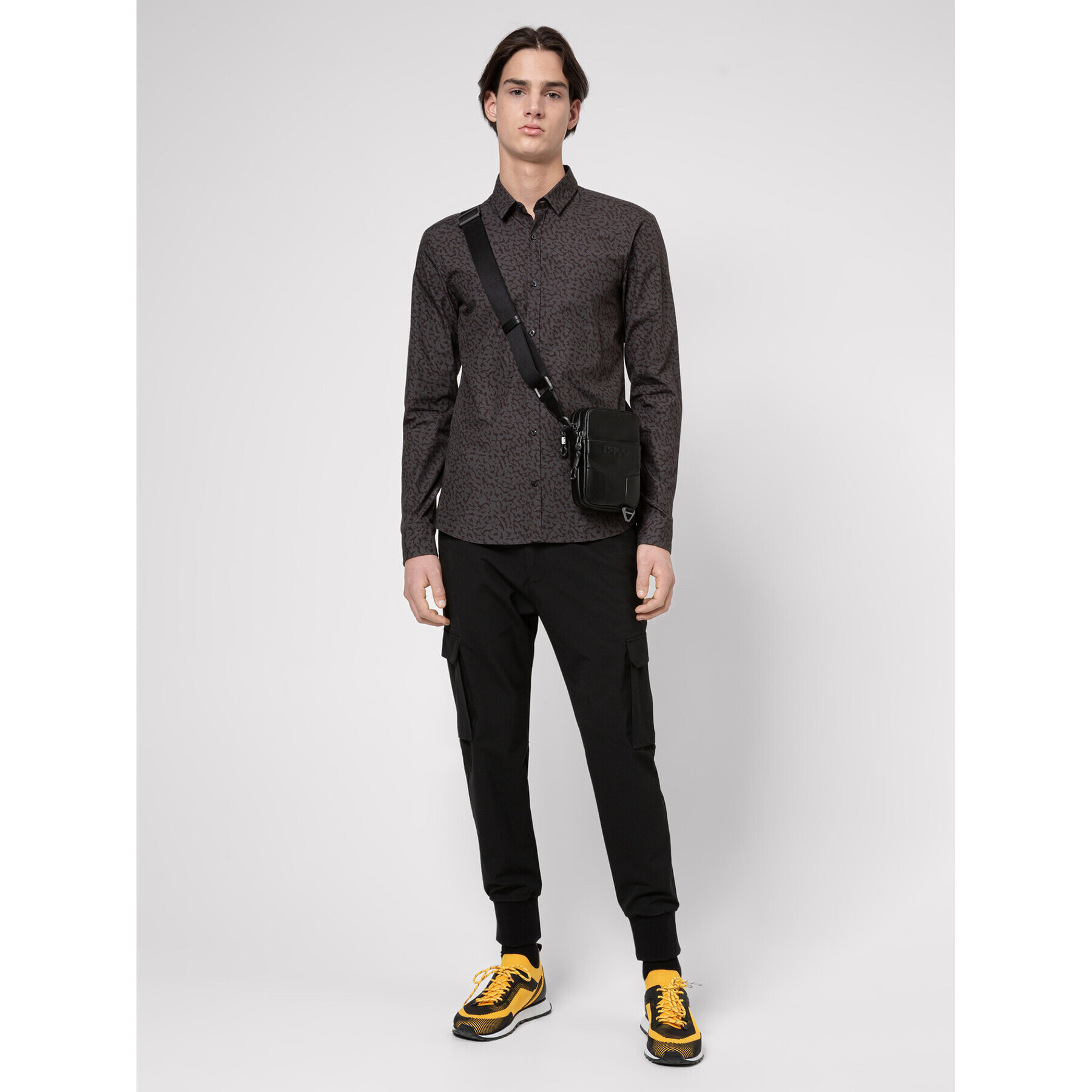Hugo Риза Ero3-W 50449762 Черен Extra Slim Fit - Pepit.bg