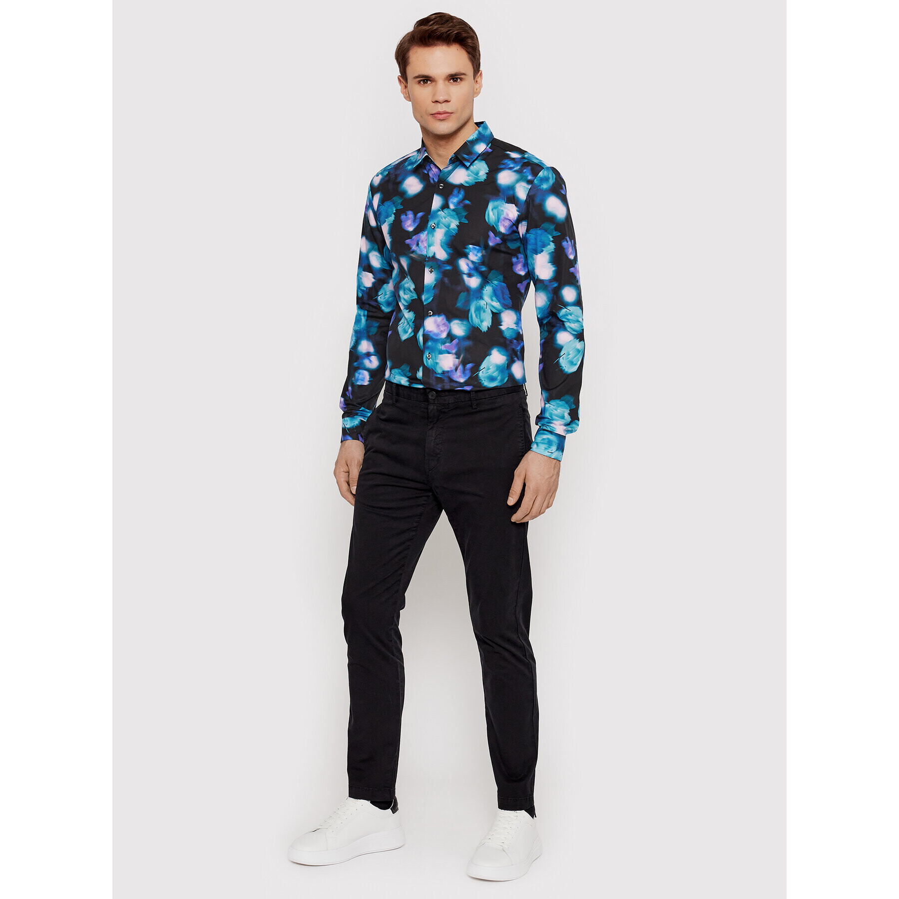 Hugo Риза Ero3-W 50463144 Черен Extra Slim Fit - Pepit.bg