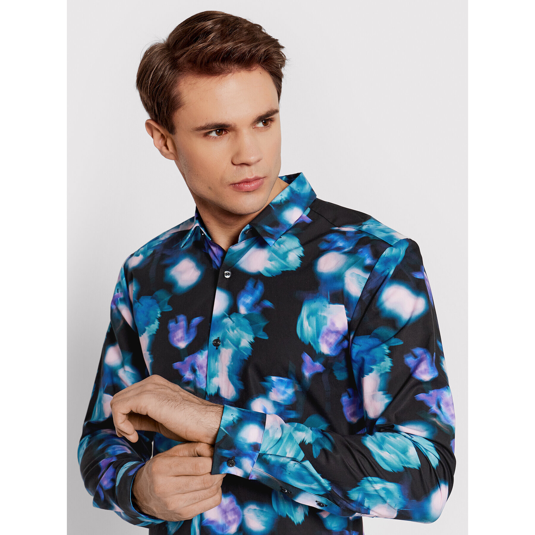 Hugo Риза Ero3-W 50463144 Черен Extra Slim Fit - Pepit.bg