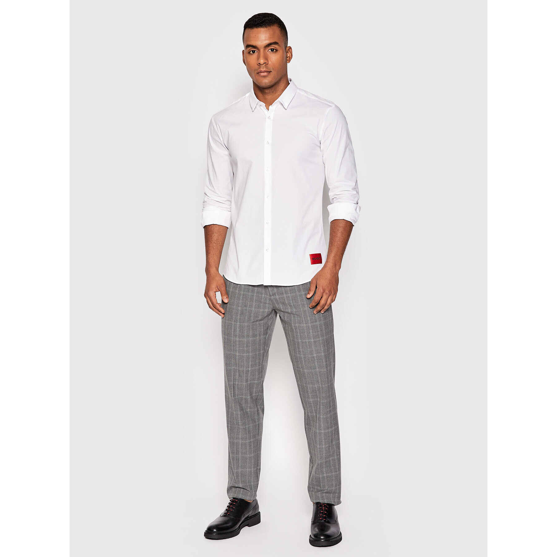 Hugo Риза Ero3-W 50475687 Бял Extra Slim Fit - Pepit.bg