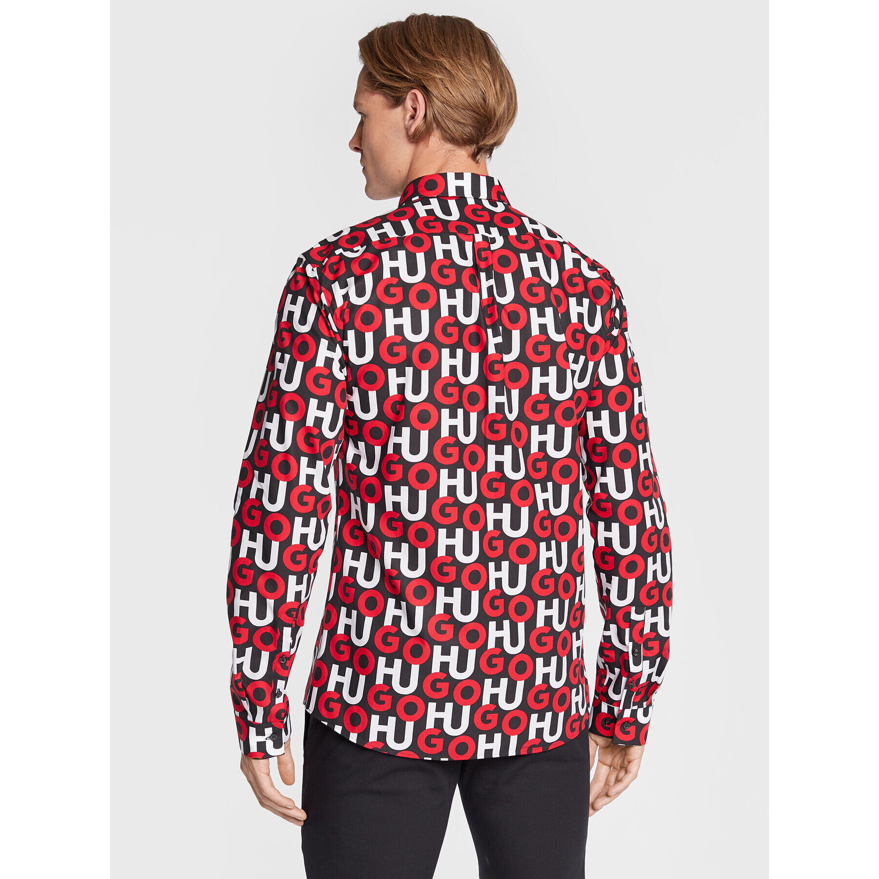 Hugo Риза Ero3-W 50478547 Червен Extra Slim Fit - Pepit.bg