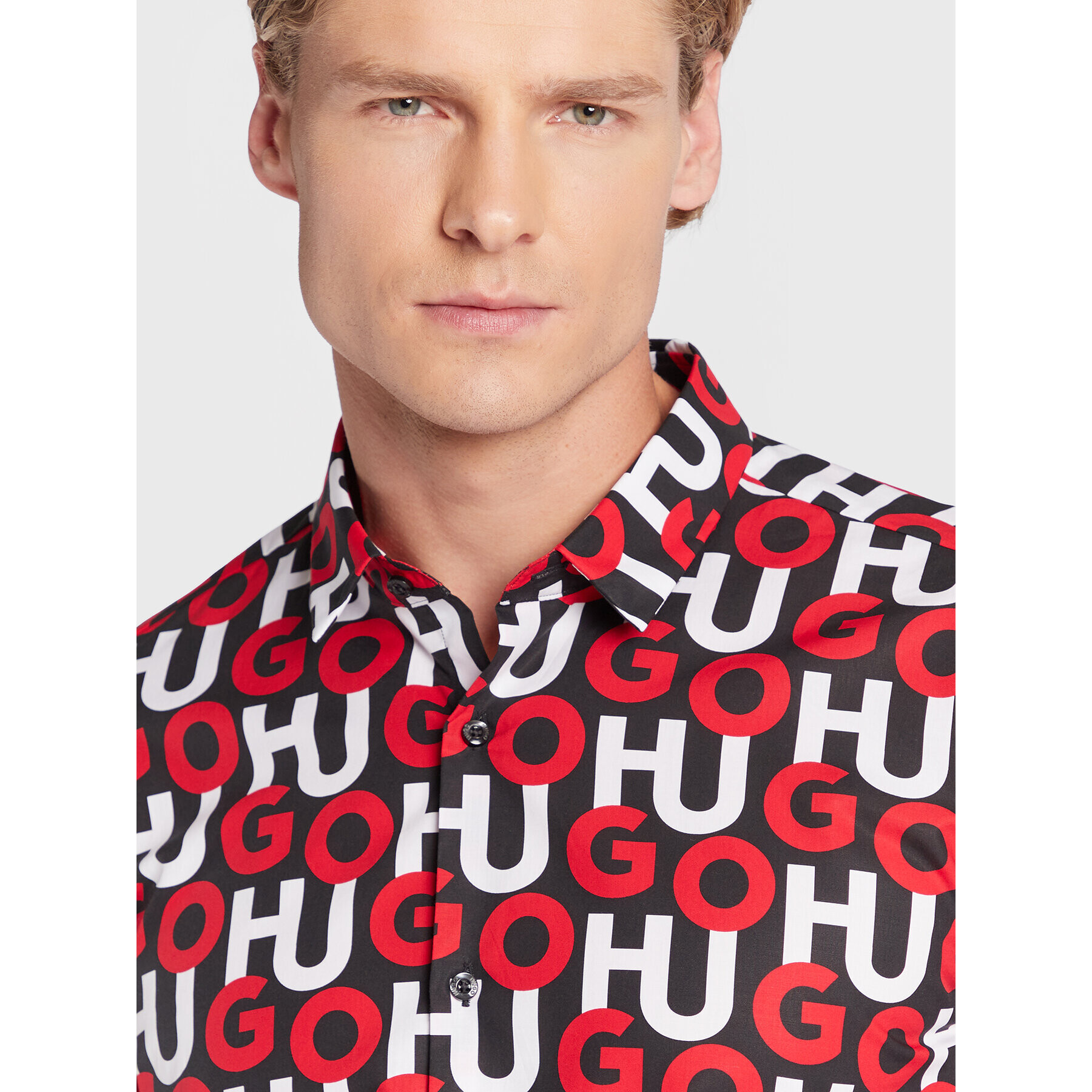 Hugo Риза Ero3-W 50478547 Червен Extra Slim Fit - Pepit.bg