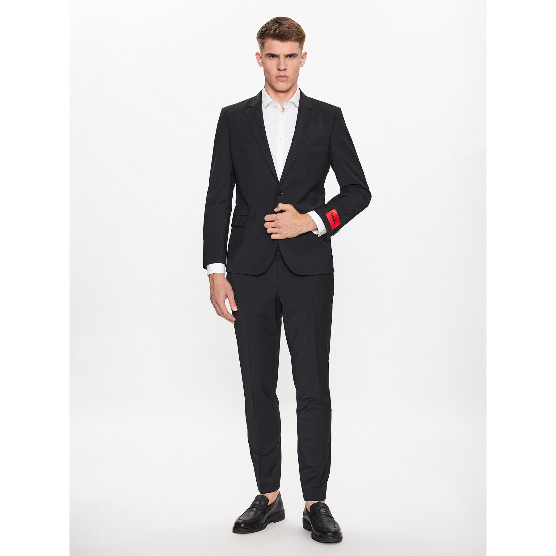 Hugo Риза Erondo 50389769 Бял Extra Slim Fit - Pepit.bg