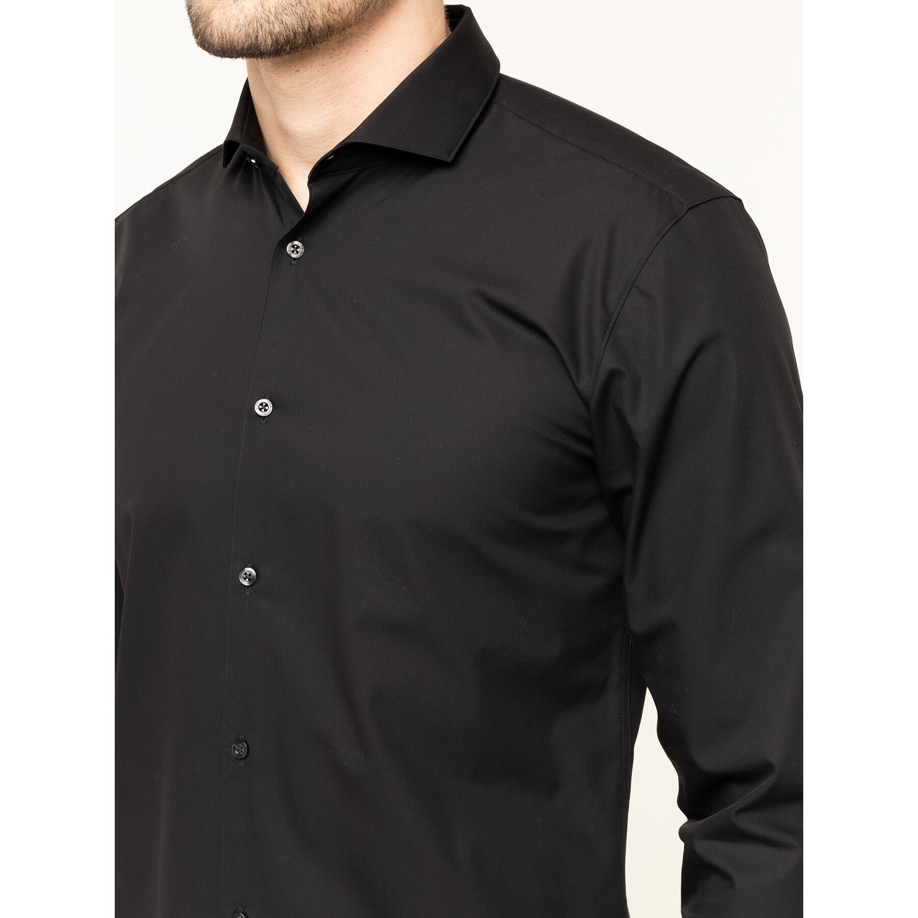 Hugo Риза Erriko 50377874 Черен Extra Slim Fit - Pepit.bg