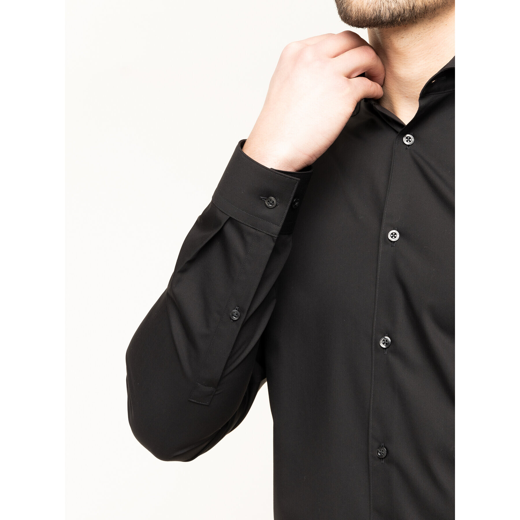 Hugo Риза Erriko 50377874 Черен Extra Slim Fit - Pepit.bg